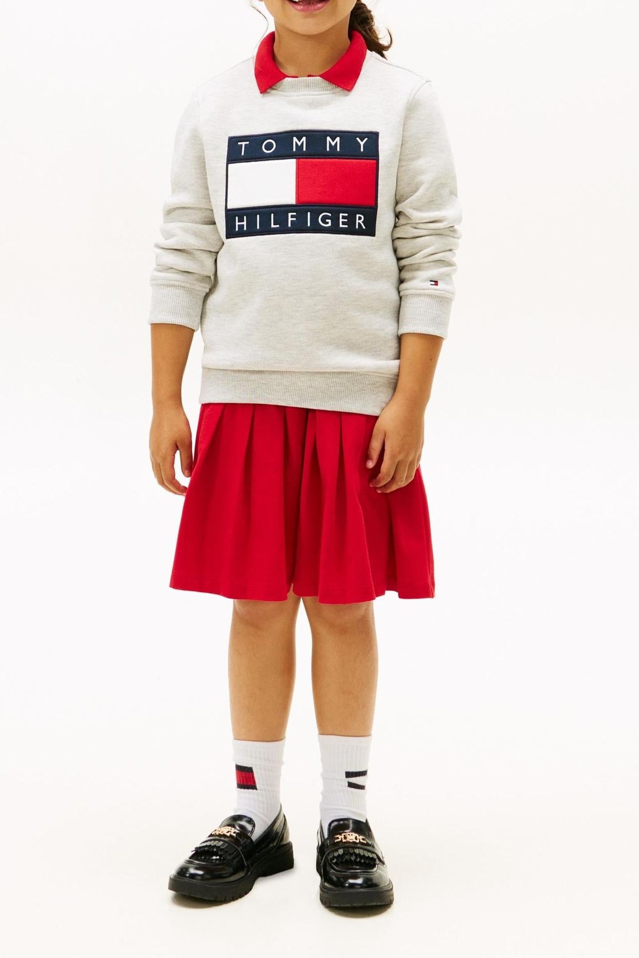 UNISEX HERITAGE FLAG SWEATSHIRT LIGHT GREY HEATHER 5