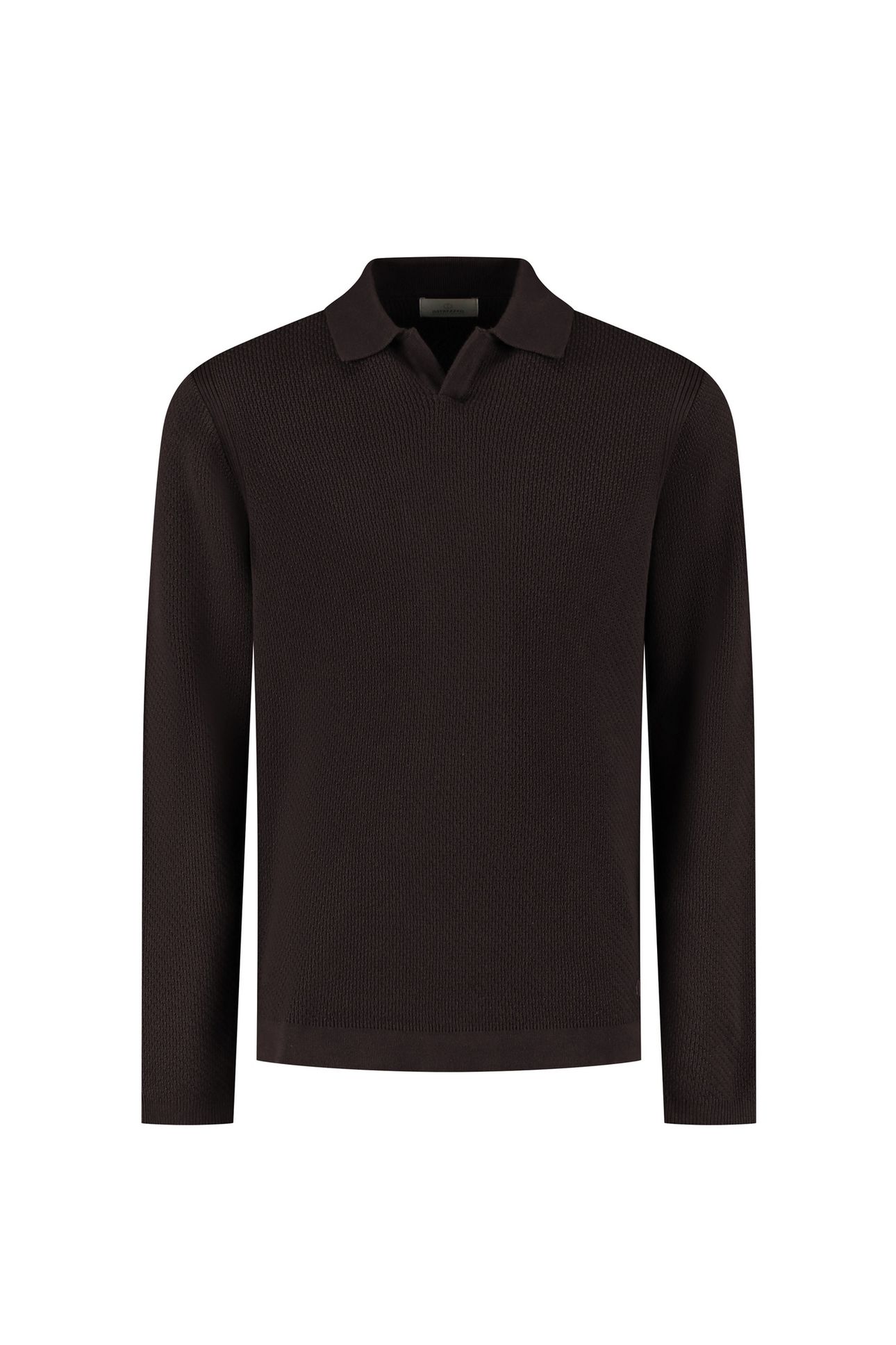 DS_KOSTAS LONGSLEEVE POLO DK. BROWN 3