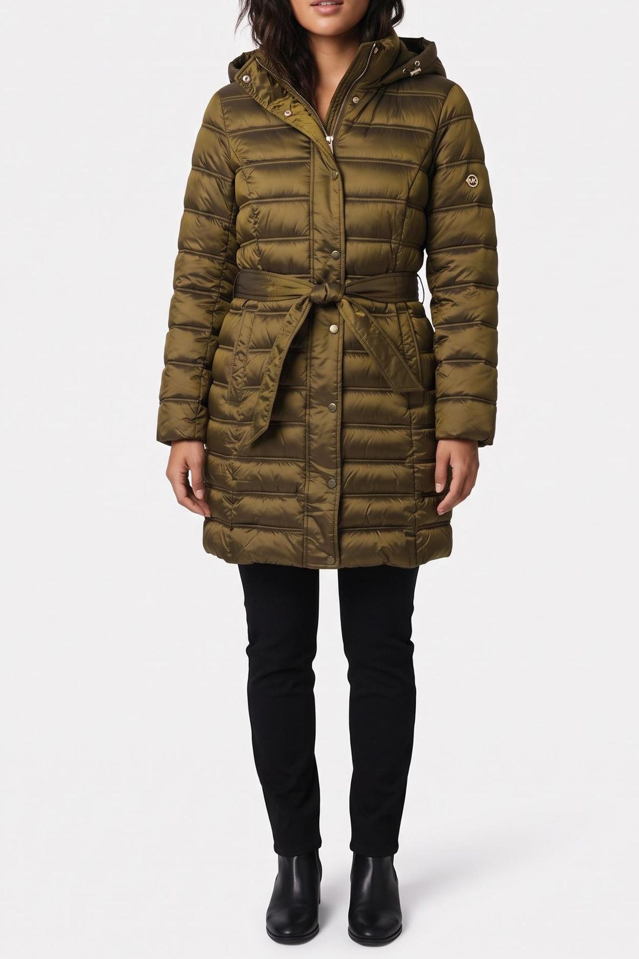 BELTED LONGLINE PACKABLE PISTACHIO 1