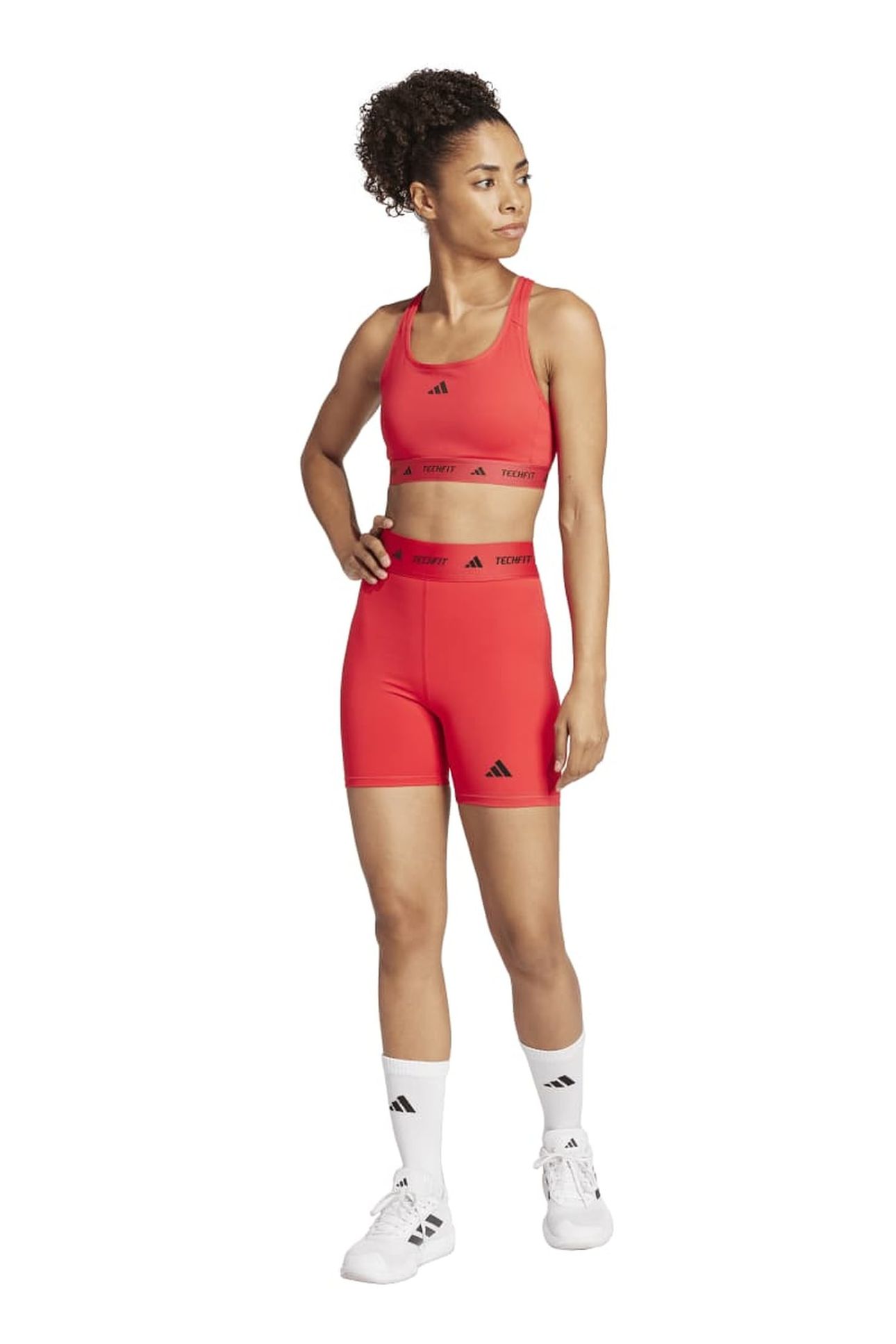 TECHFIT SHORT LEGGINGS PURE RUBY 1