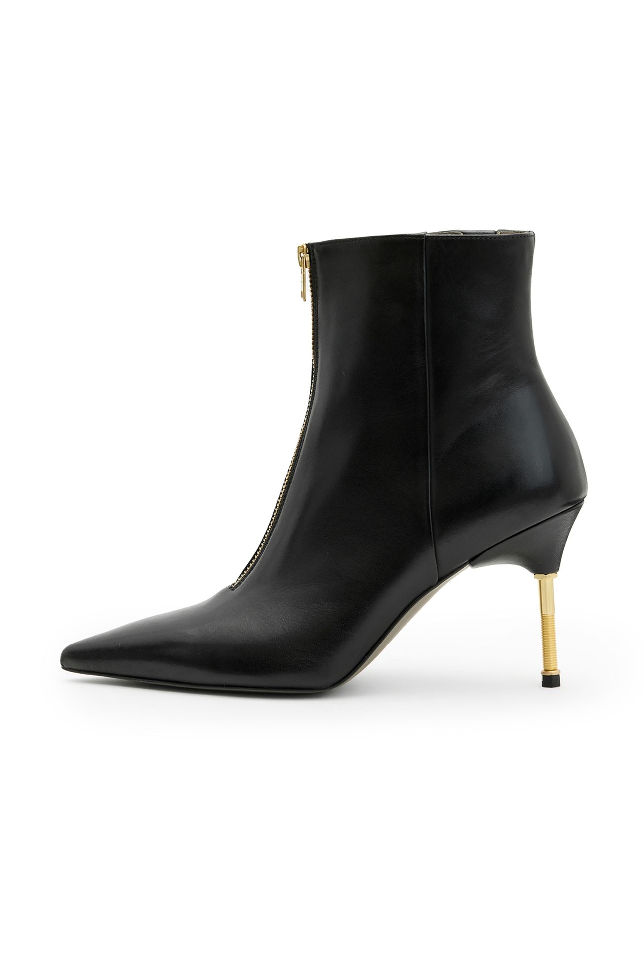 NATASHA BOOT BLACK/WARM BRASS 1