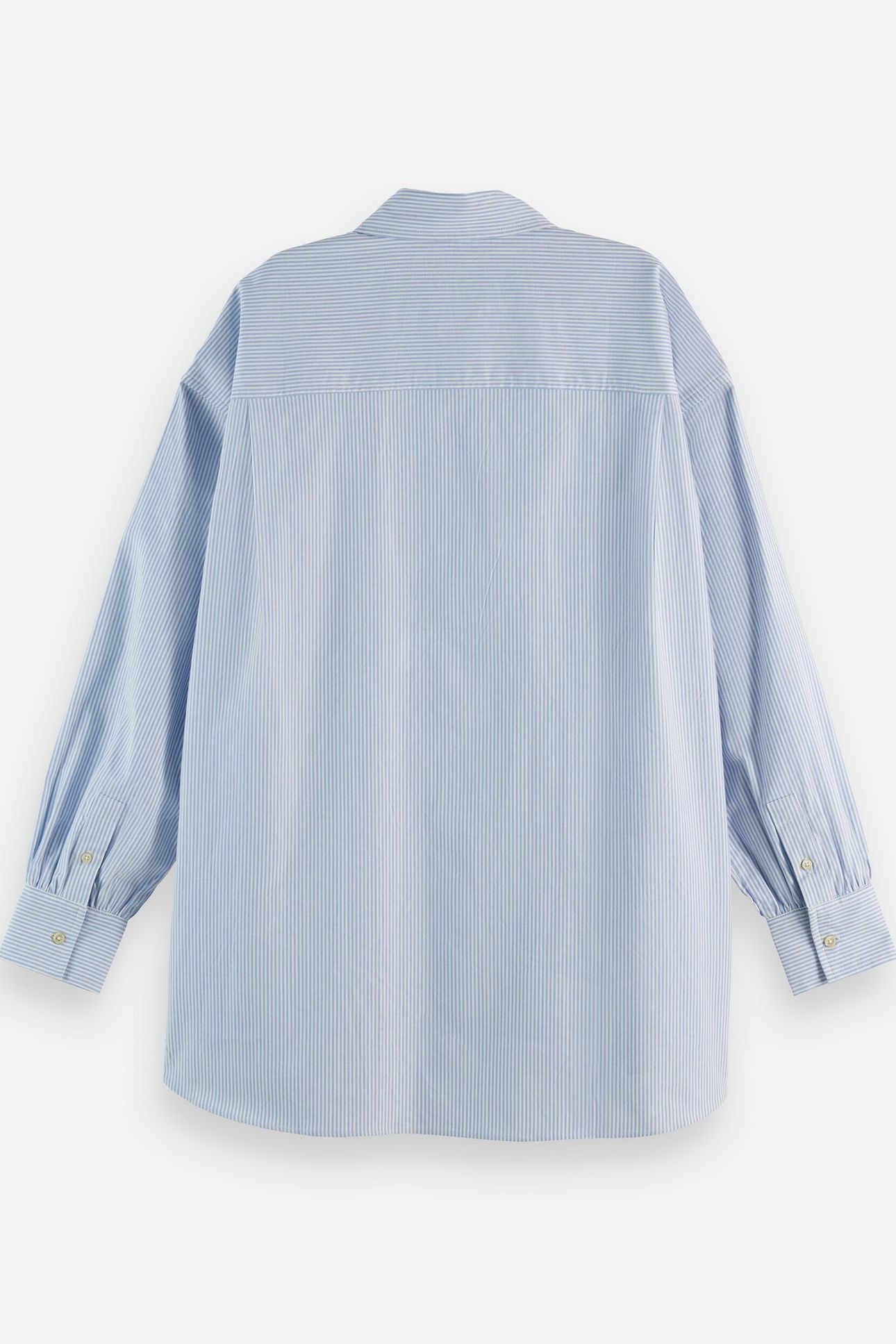 GIRLFRIEND OXFORD STRIPES SHIRT WHITE AND BLUE STRIPE 5