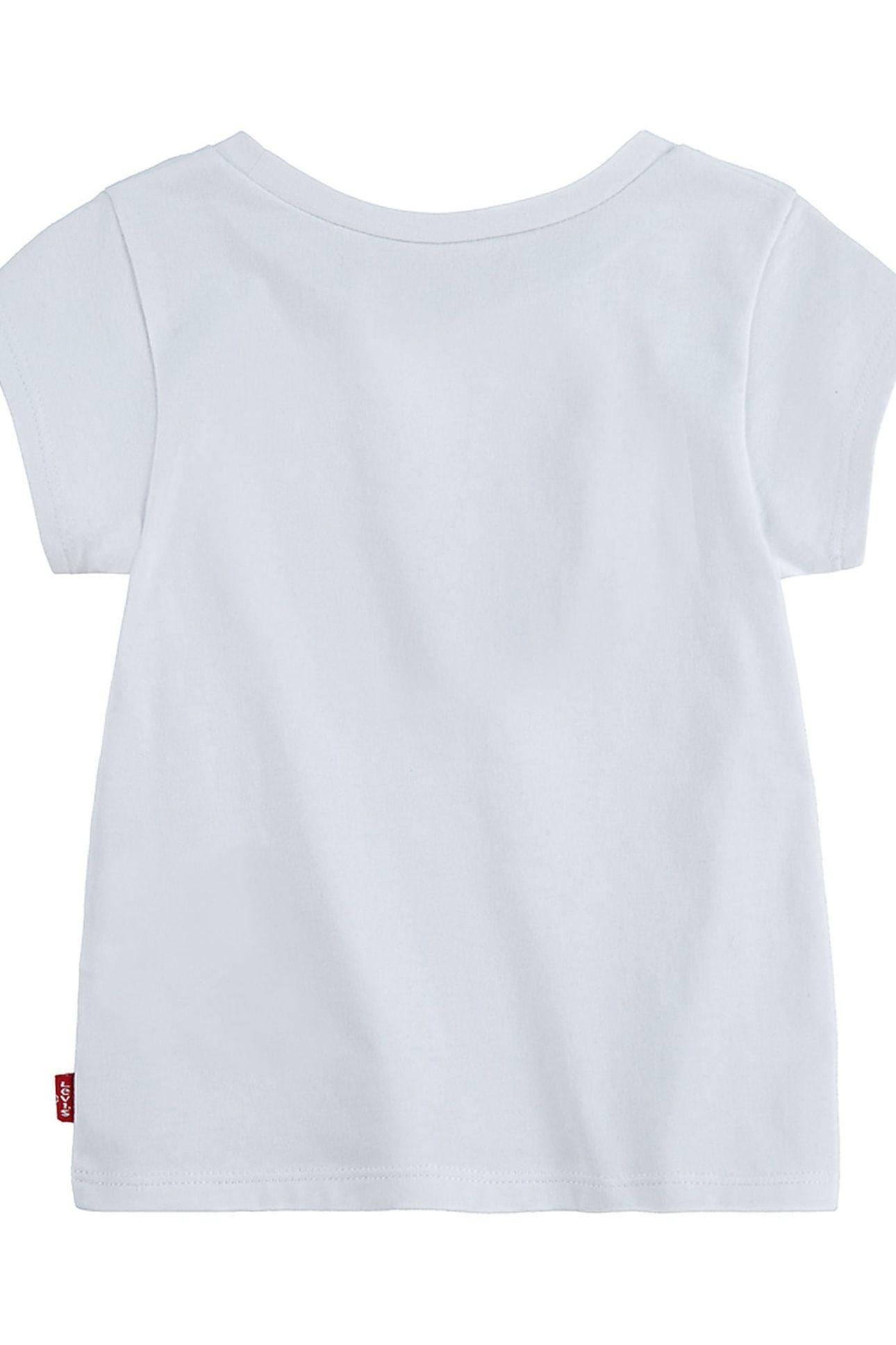 GIRLS SS BATWING A LINE TEE RED/WHITE 2