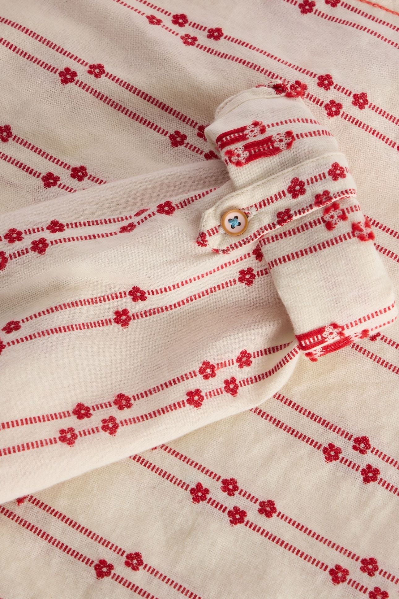 SOPHIE ORGANIC COTTON SHIRT PINK MULTI 5