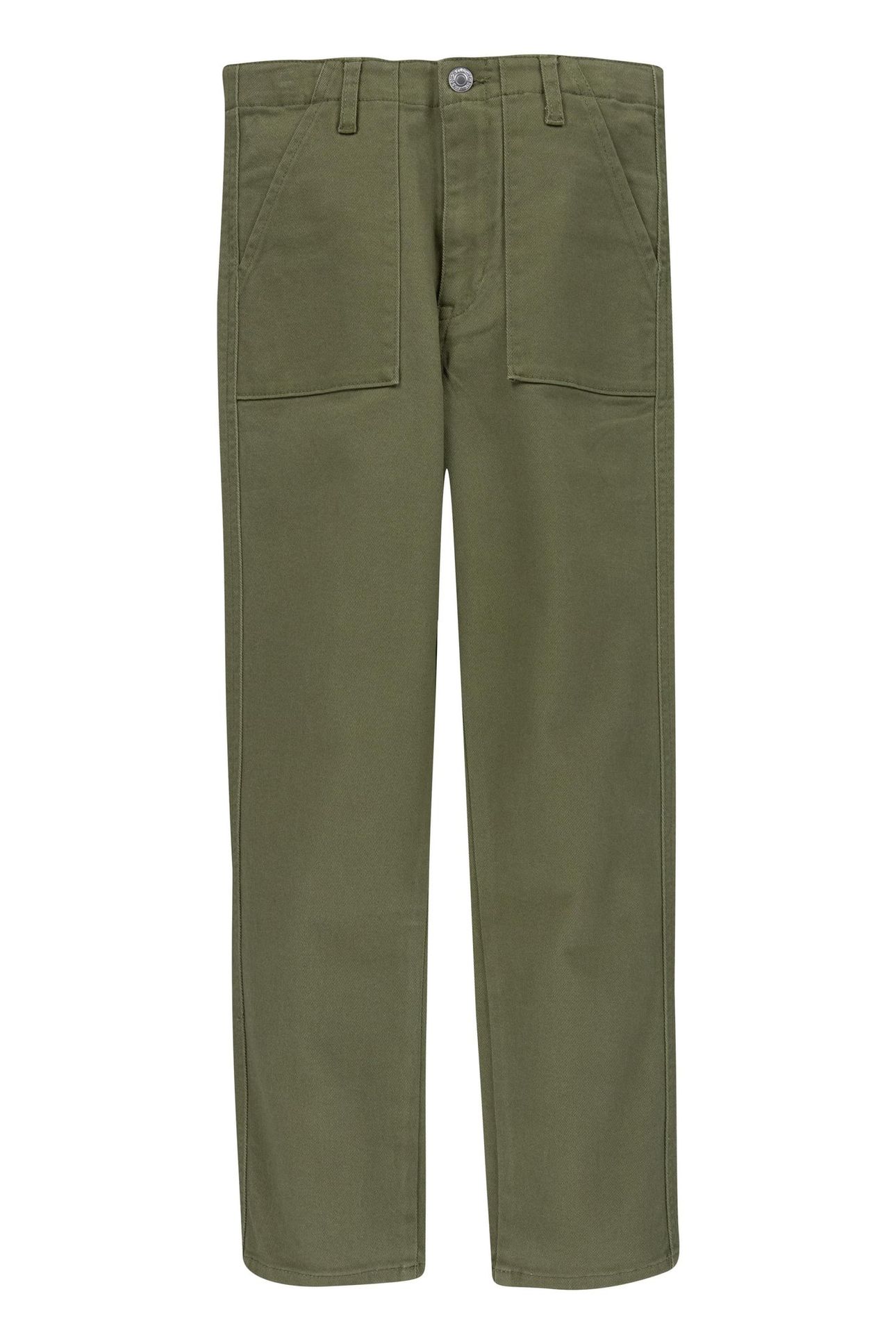 GIRLS RIBCAGE UTILITY STRAIGHT PANTS LODEN GREEN 1