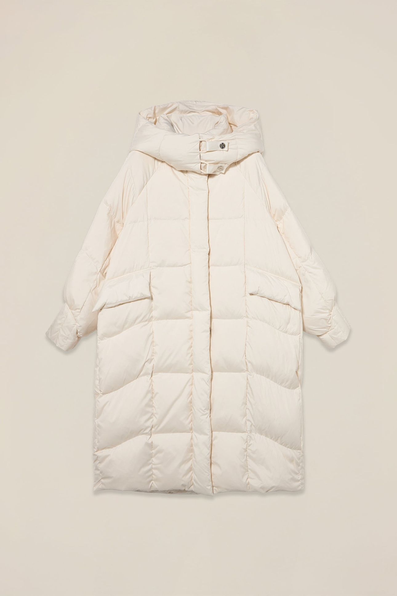 LONG DOWN JACKET IN REAL DOWN WHITE 3