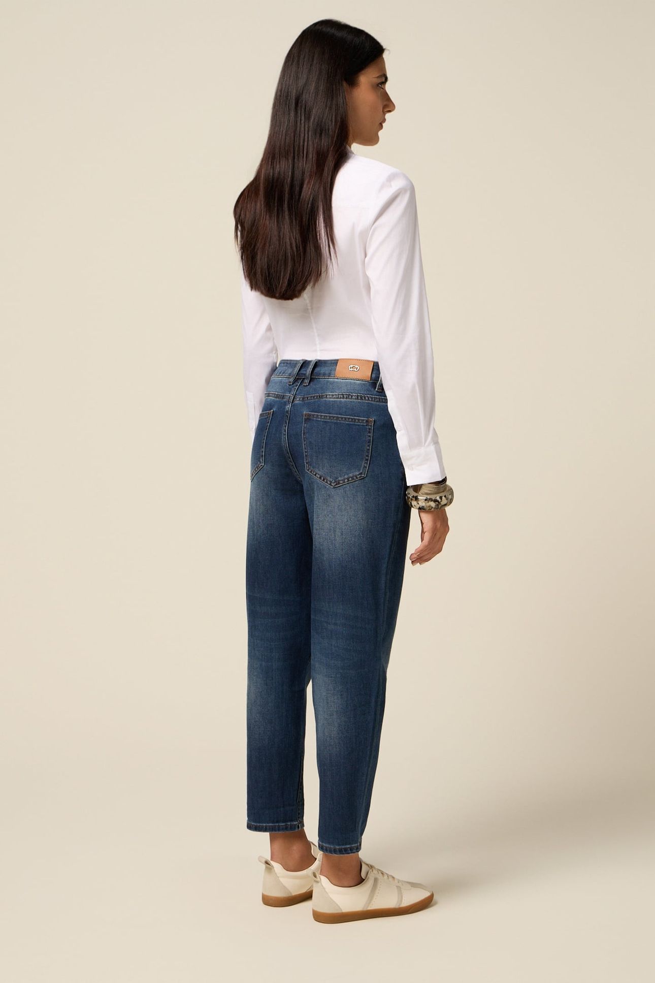 REGULAR JEANS WITH JEWEL PATCH BLUE 2