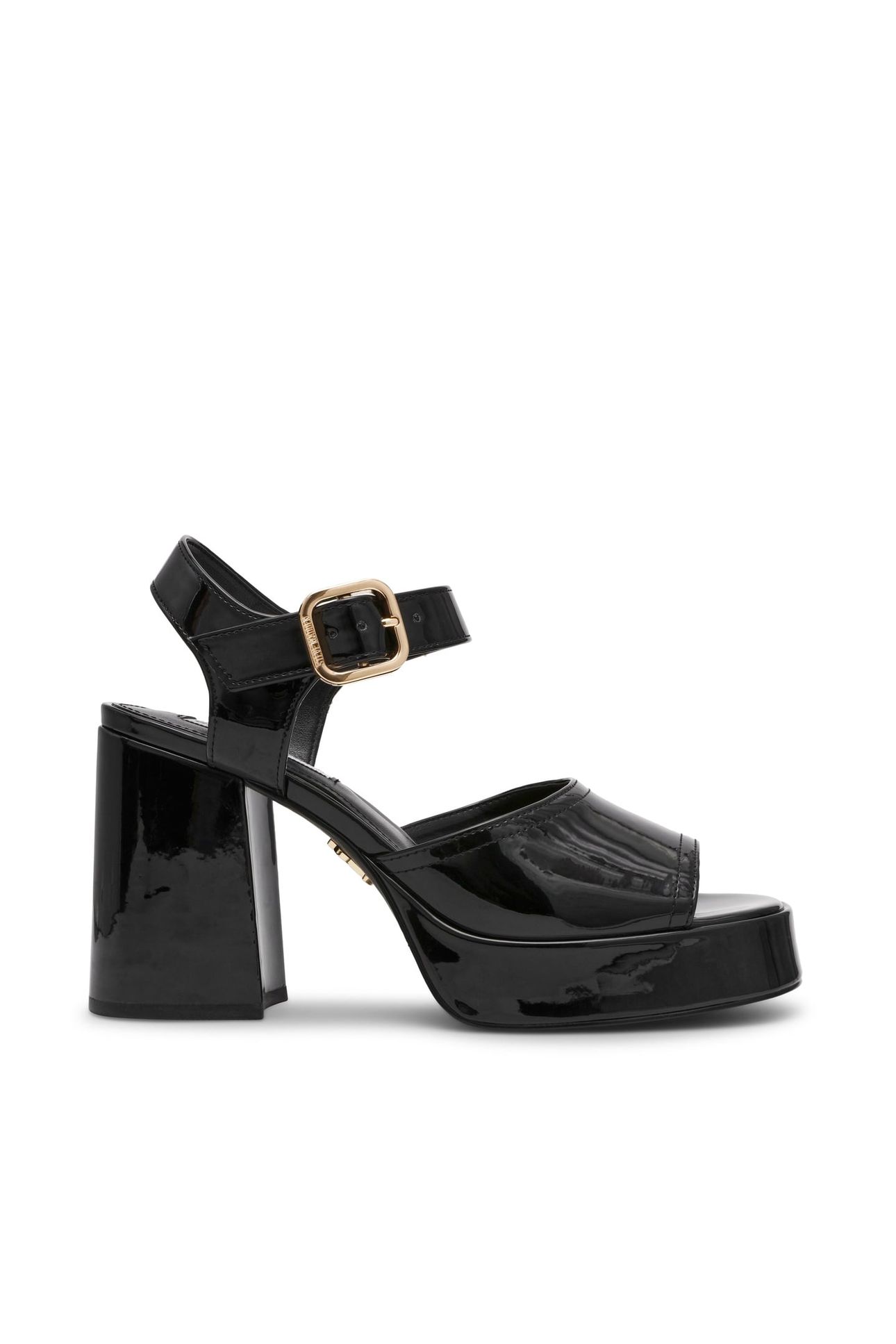 SOHO SANDALS BLACK PATENT 1