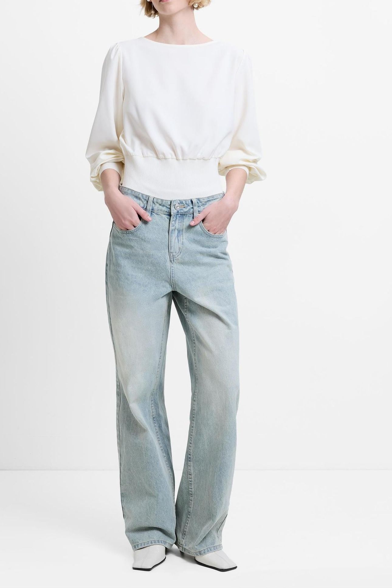 DALLAS DENIM STRAIGHT LEG JEAN BLUE BEIGE 1