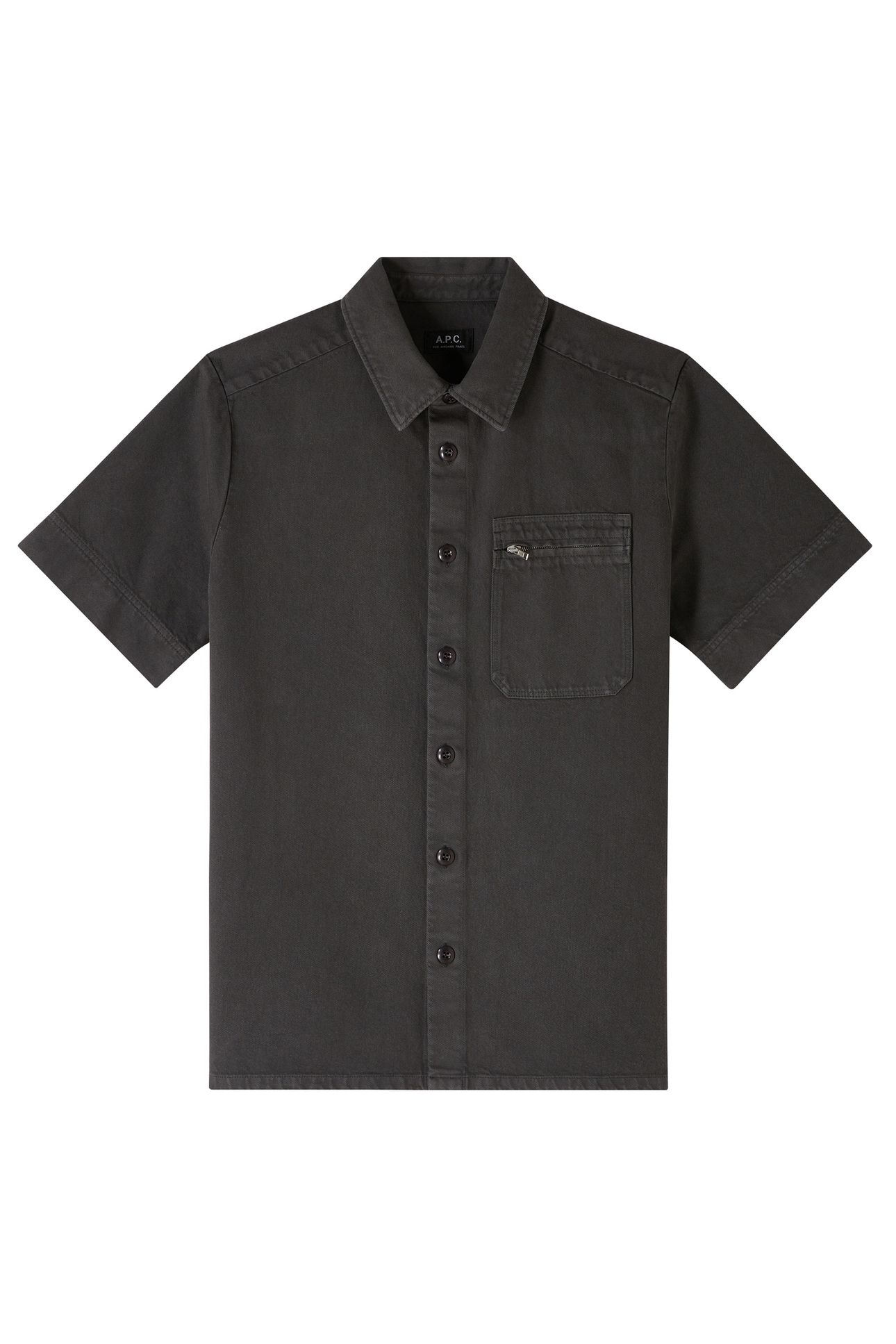 UNISEX SHORT-SLEEVE SHIRT NELSON CHARCOAL 2