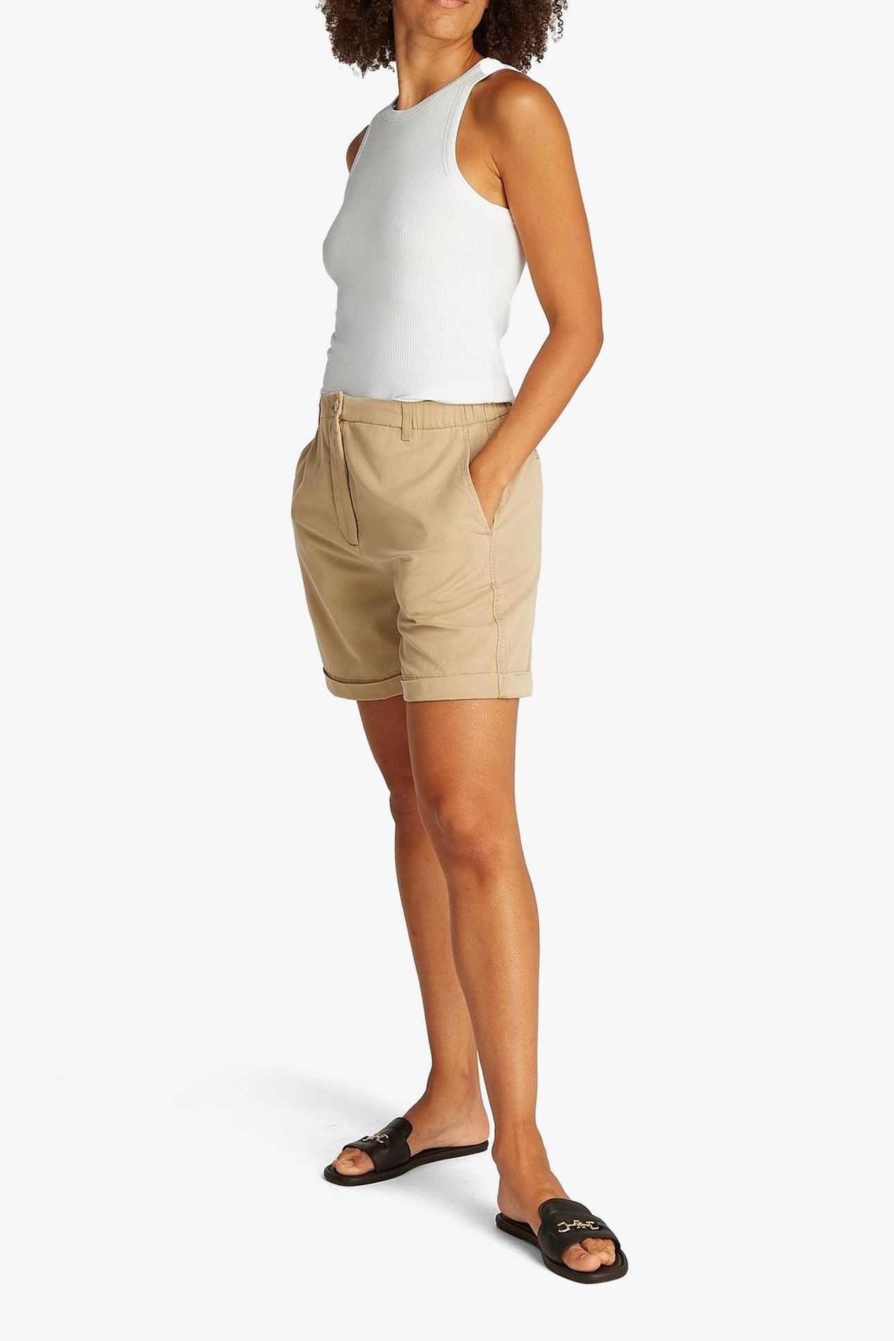 SLIM 5X2 RIB TANK TOP ECRU 3