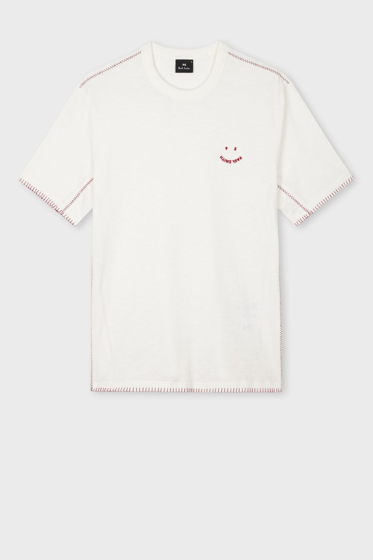 MENS CASUAL FIT SS T SHIRT HAPPY OFF WHITE 6