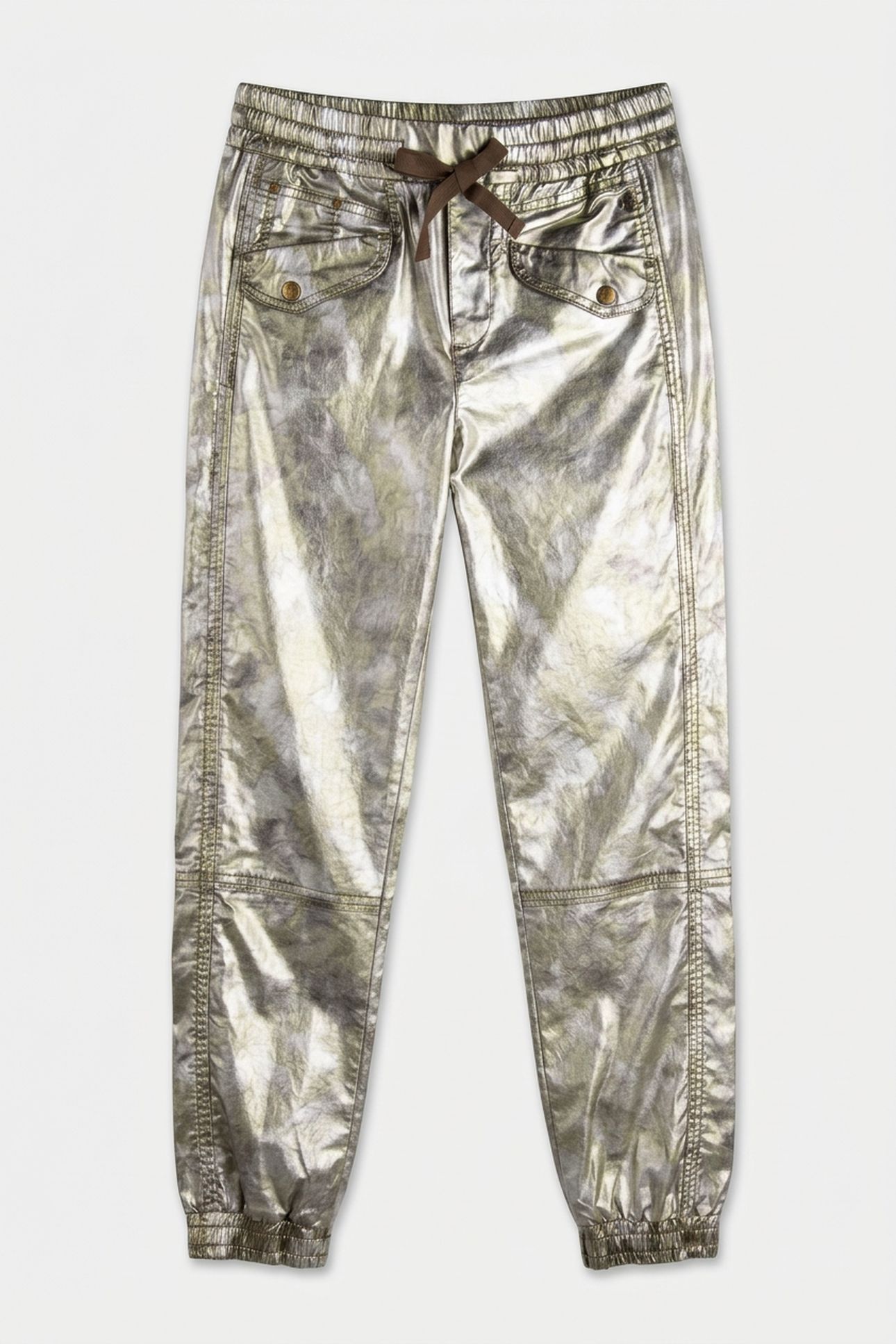 JOGGER PANTS METALLIC CAMOU STRETCH TWILL OLIVE 3