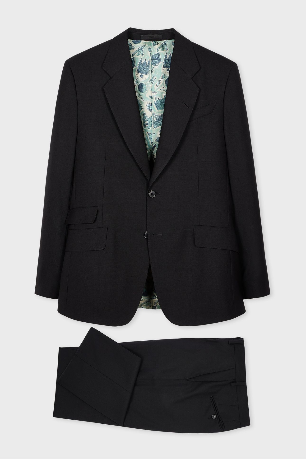 MENS 2 BUTTON SUIT BLACK 5