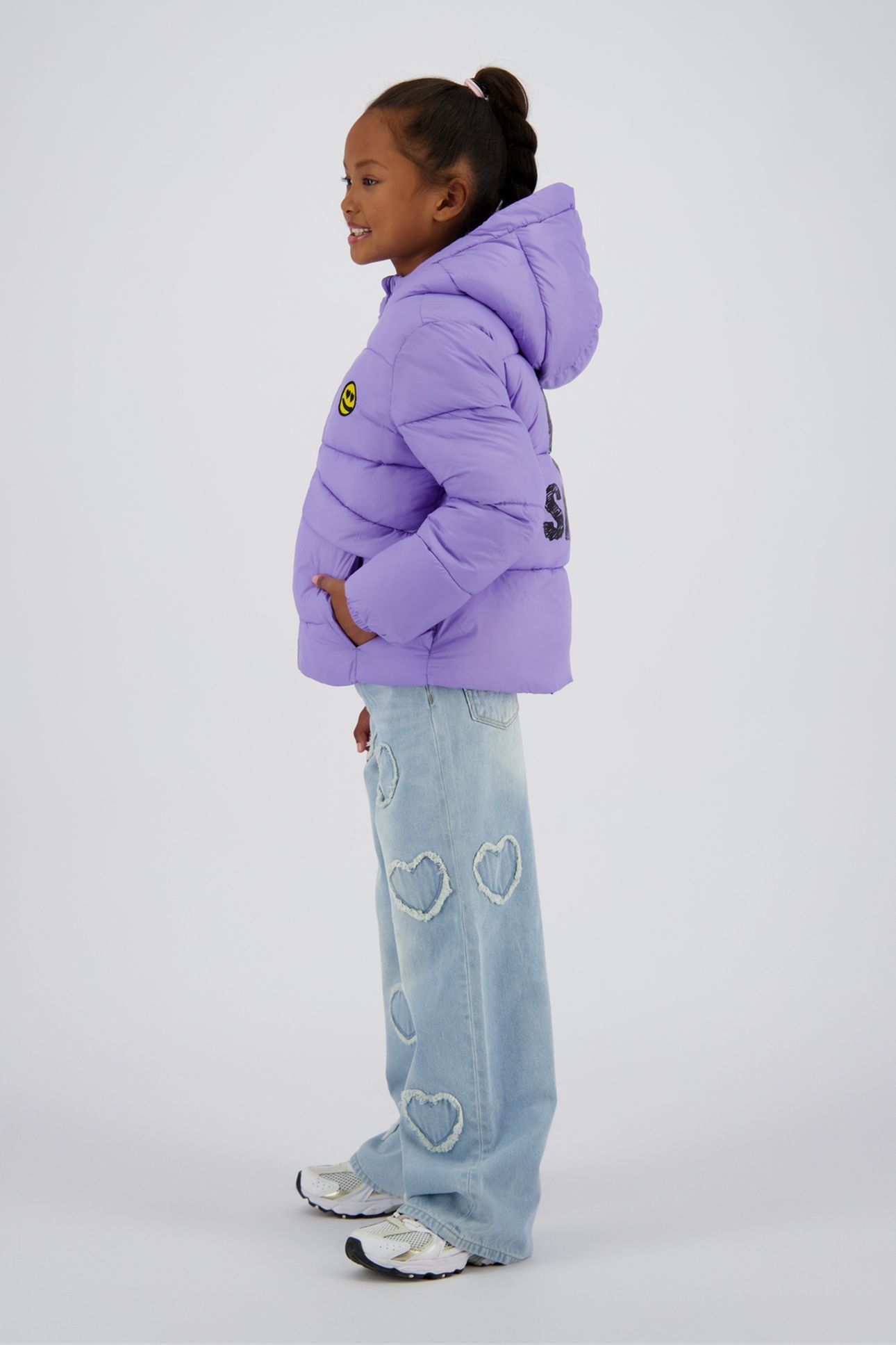 GIRLS TINZA JACKET OUTDOOR CANDY LILAC 3