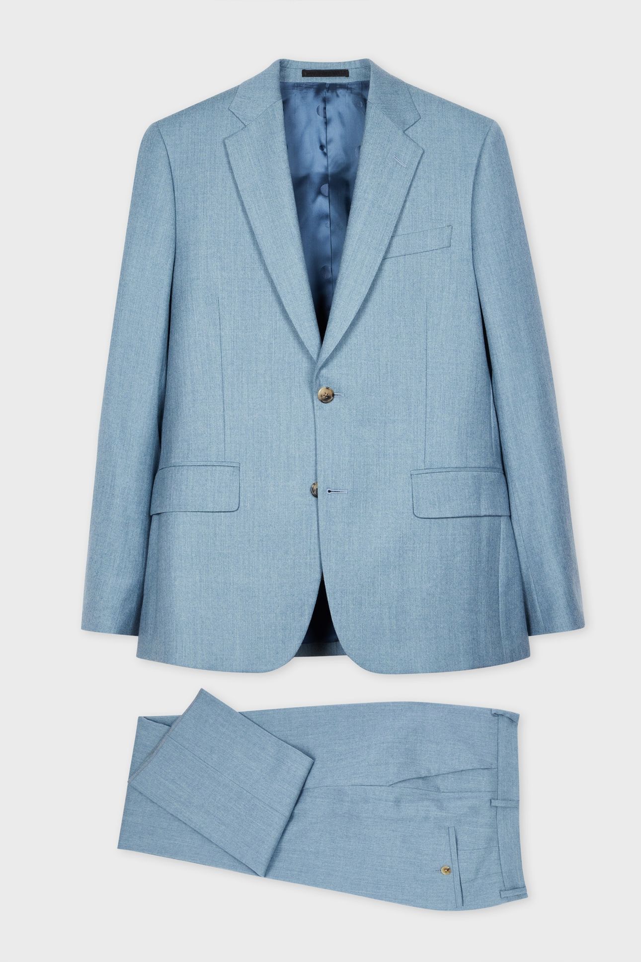 MENS TAILORED FIT 2 BUTTON SUIT LIGHT BLUE 1