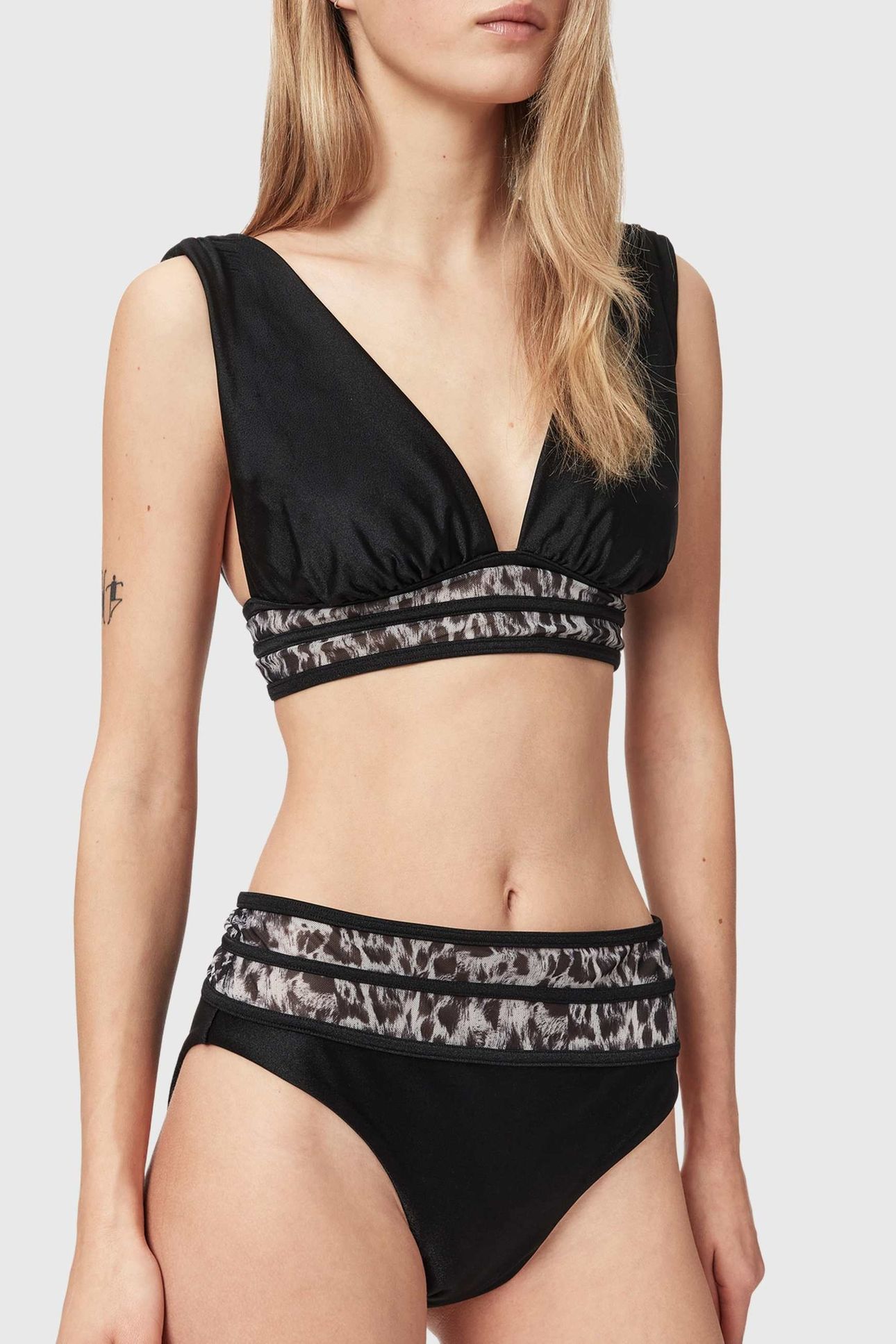 XALIA BIKINI BOTTOM BLACK/GREY LEOPARD 5