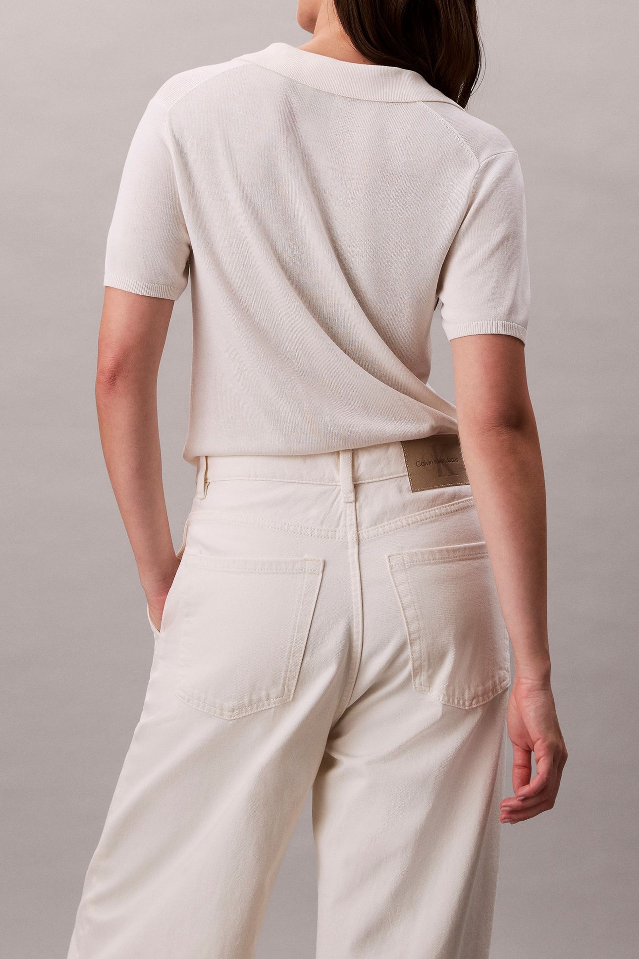 TROUSER BARREL ECRU 2