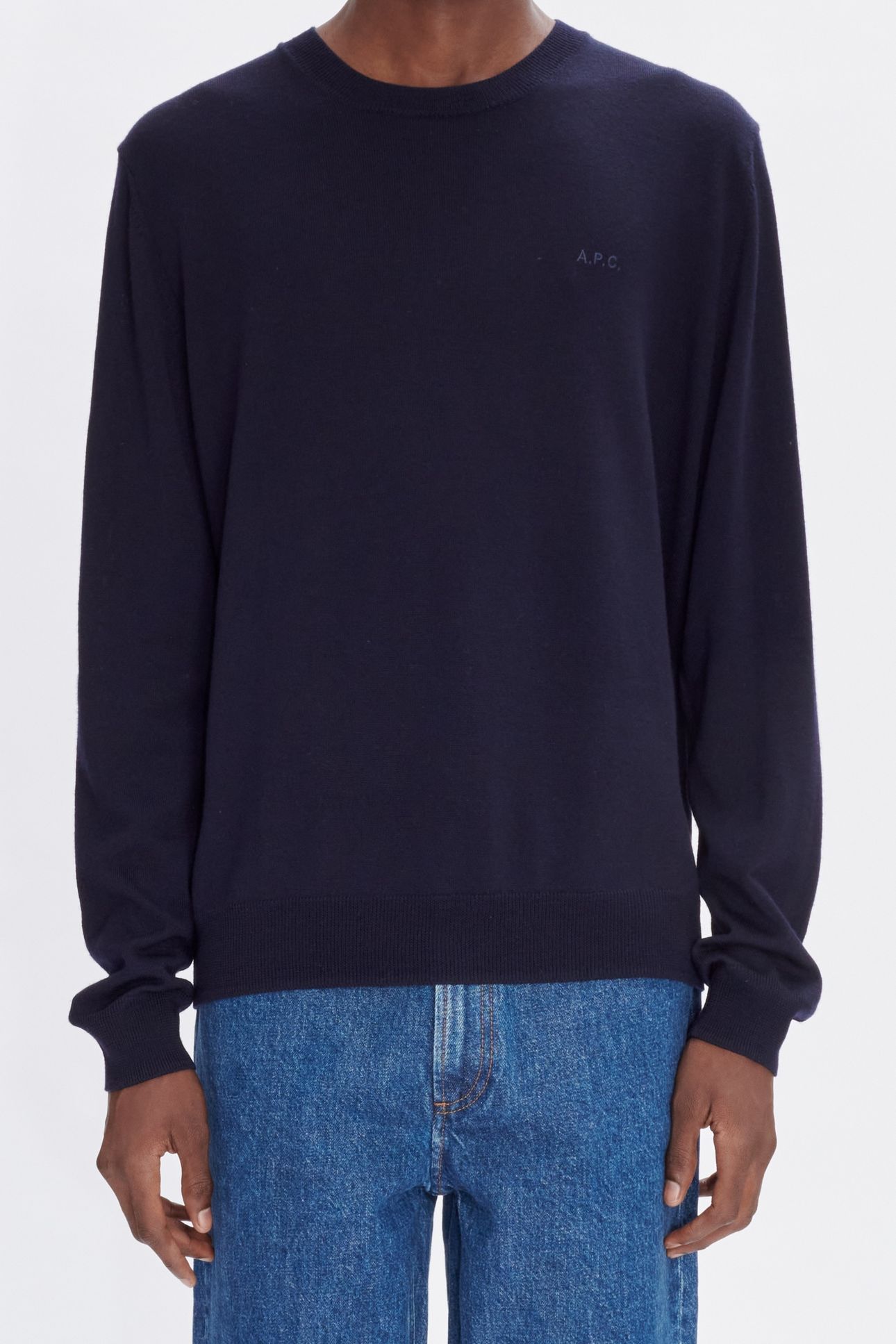 UNISEX SWEATER MATT LOGO DARK NAVY 1