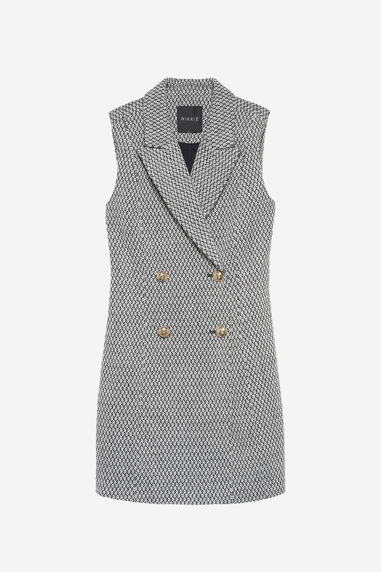 ENON DRESS BLACK/WHITE 2