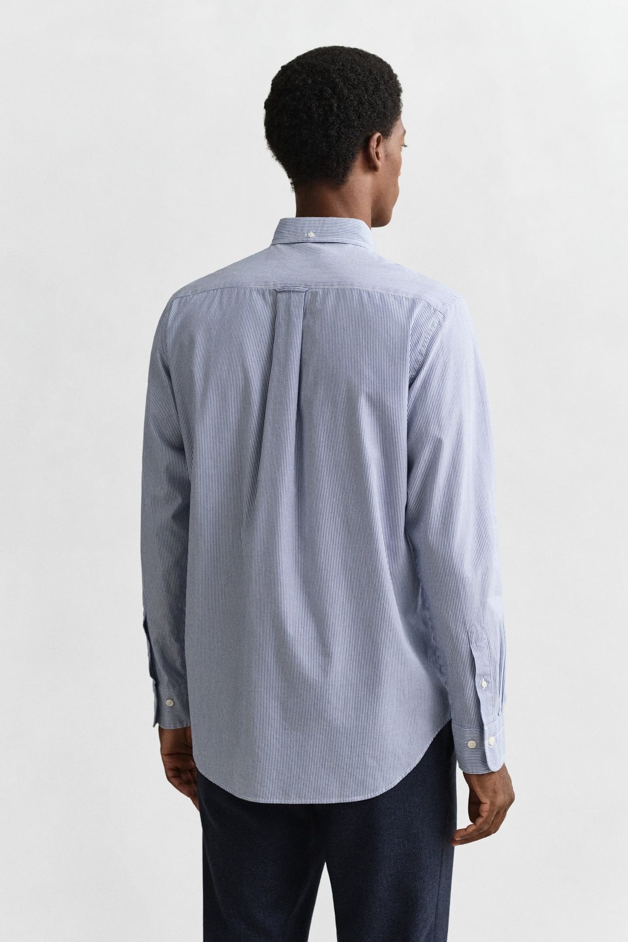 REG CLASSIC POPLIN BANKER SHIRT COLLEGE BLUE 2