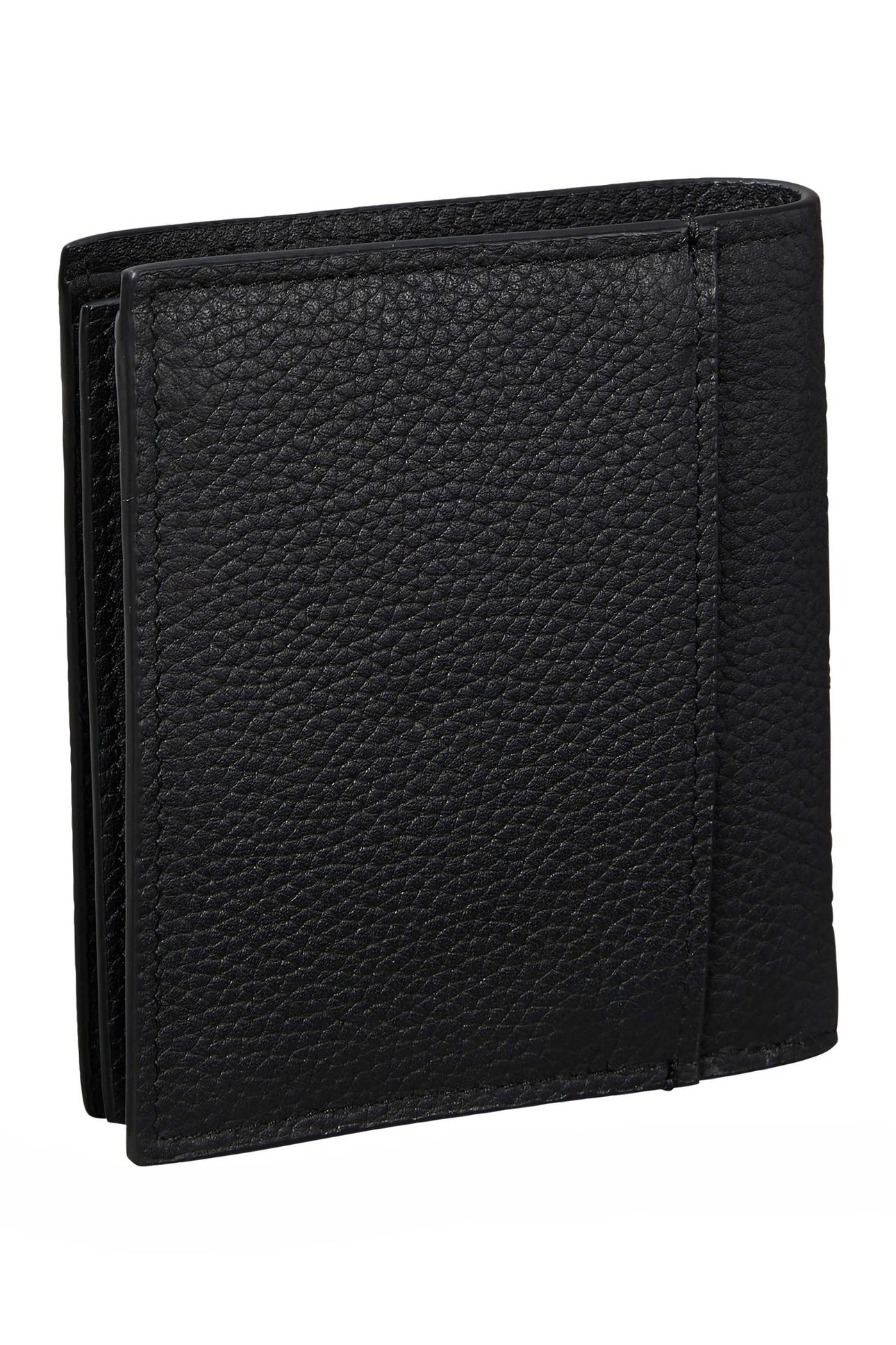 FOIL EMBOSS SLIM TRIFOLD WALLET BLACK 6