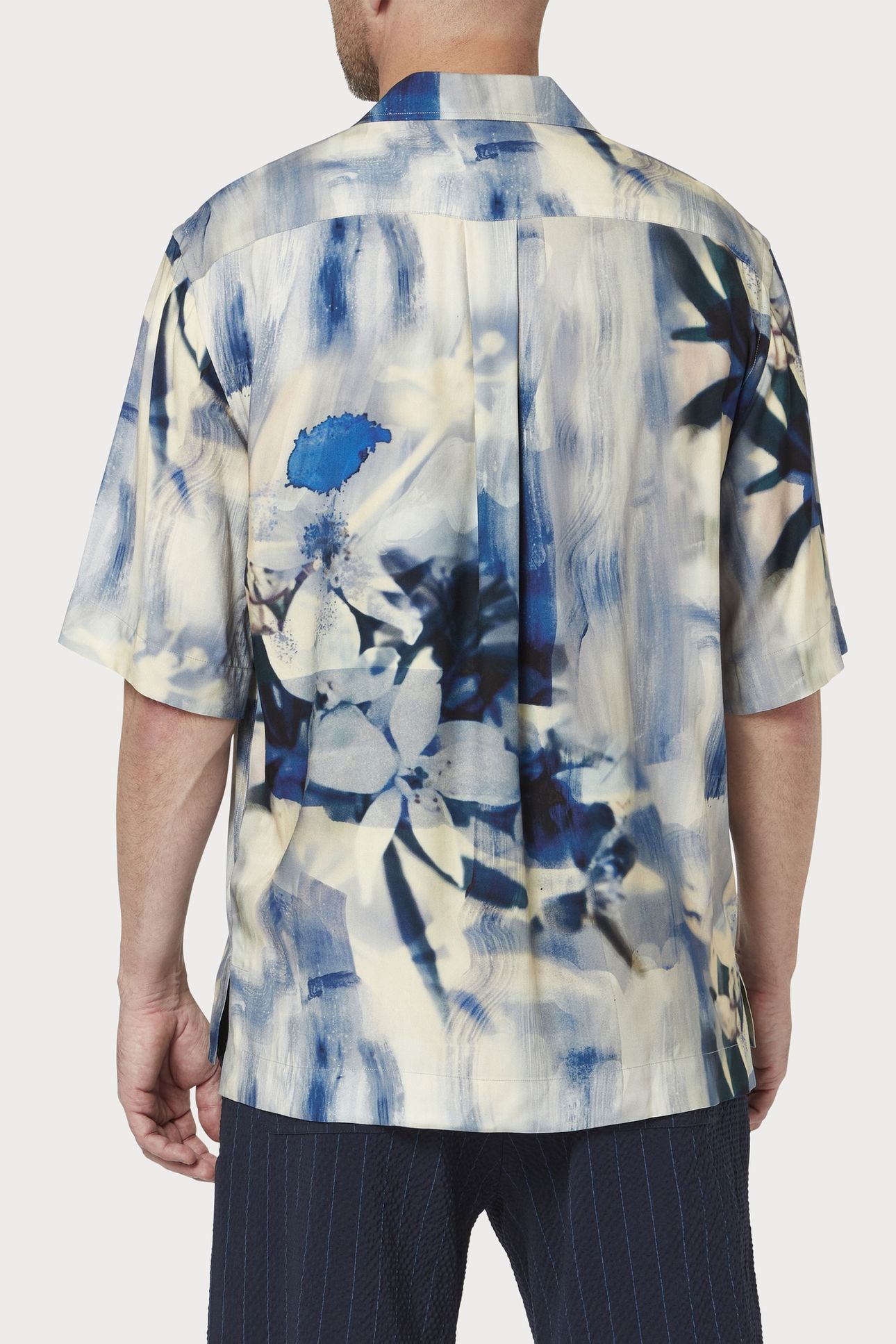 MENS S/S OVERSIZED SHIRT BLUE 4