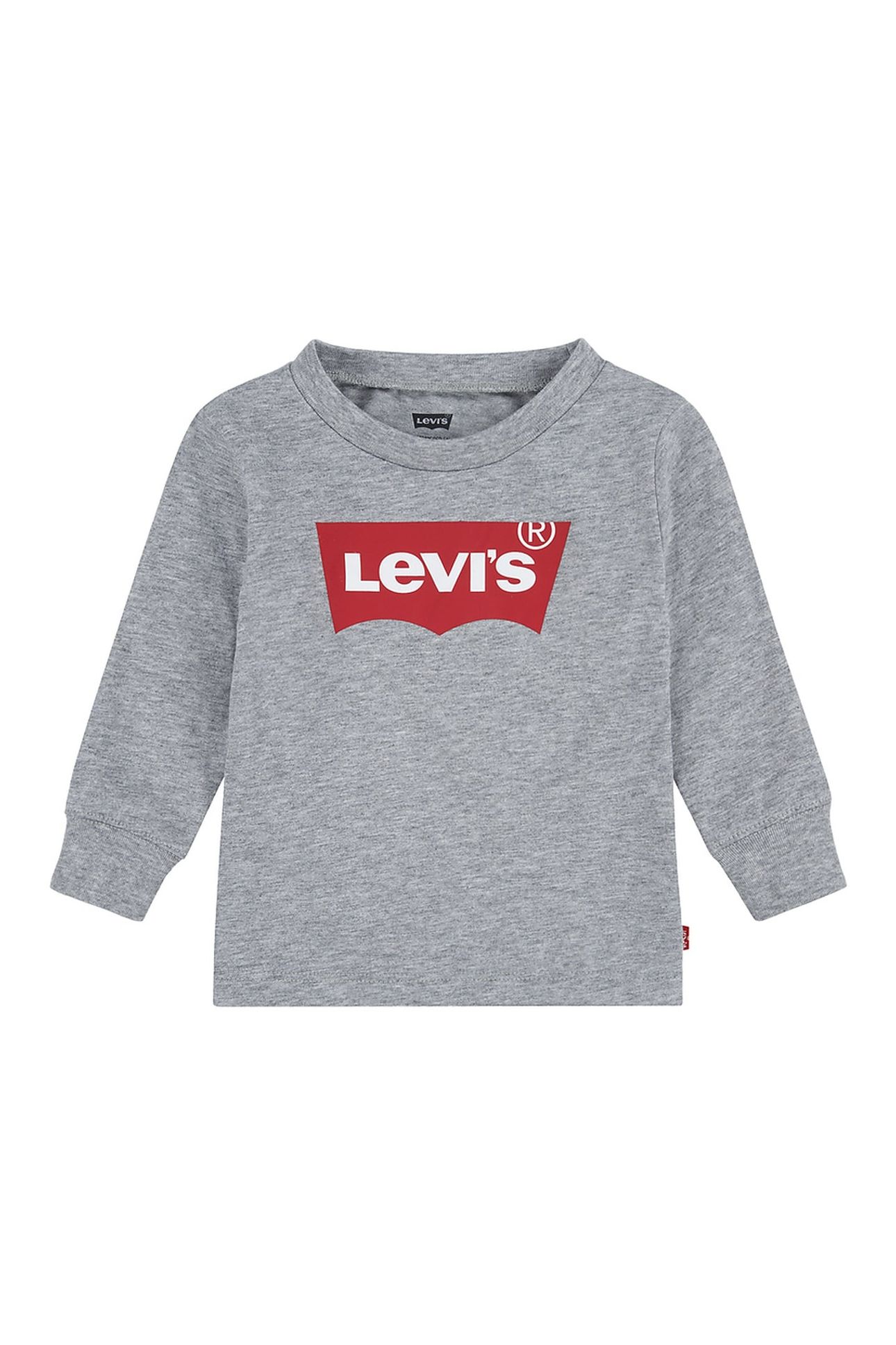 BOYS L/S BATWING TEE GREY HEATHER 1