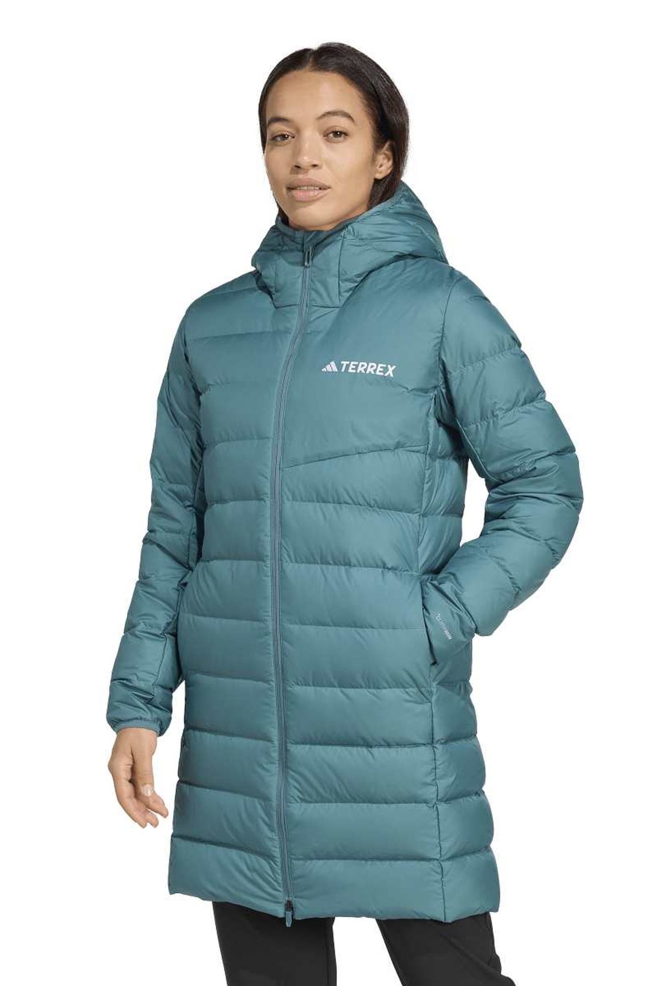 W MT DOWN PARKA PRELOVED TEAL 1