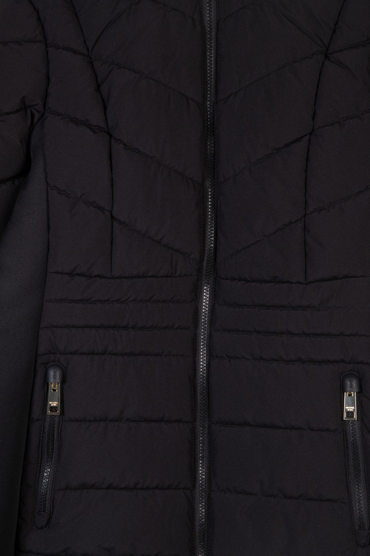 ZIP FAUX FUR COLLAR&HOOD BLACK 4