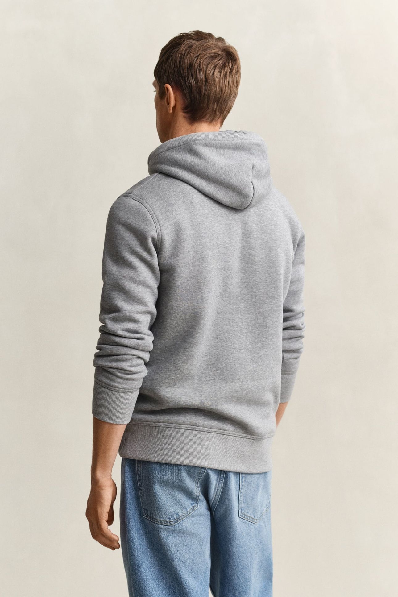 ARCHIVE SHIELD HOODIE GREY MELANGE 5
