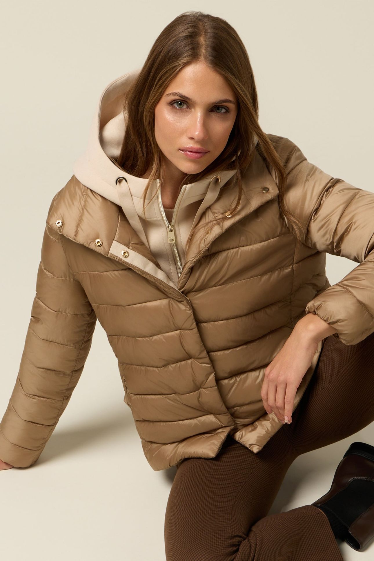 COMBINED DOWN JACKET BEIGE 5