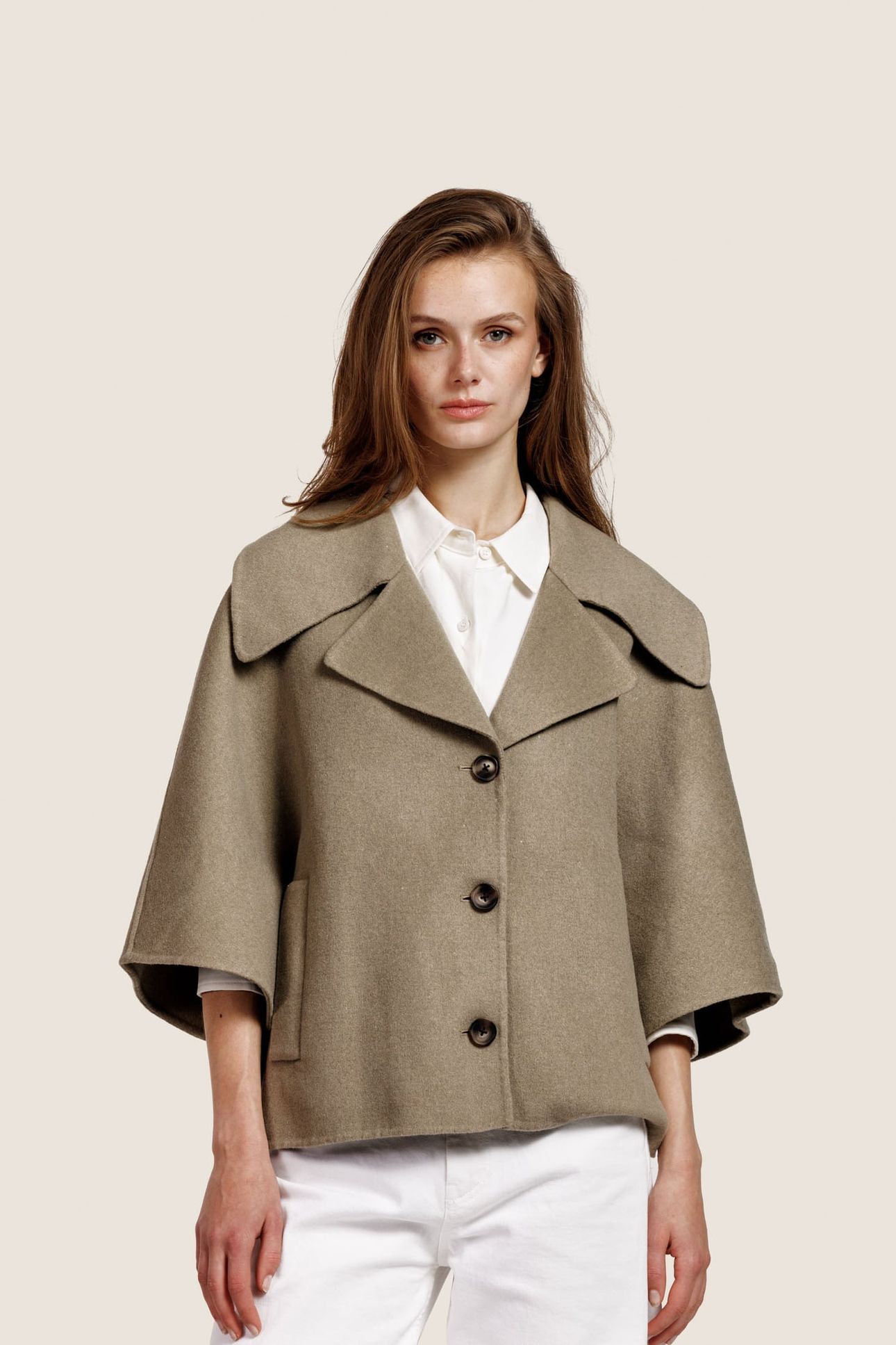 LODÉ WOOL JACKET KAKI 4