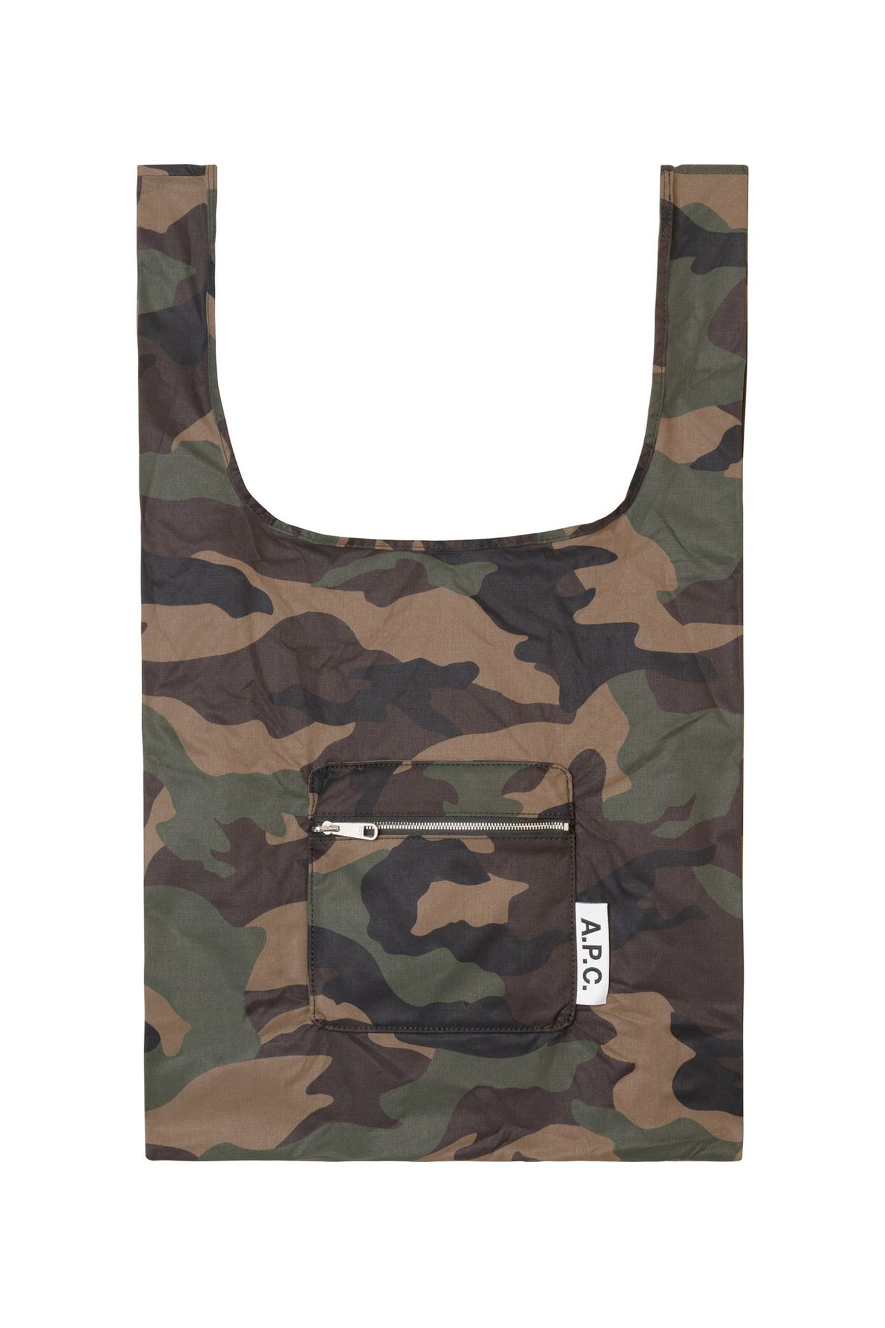 UNISEX SHOPPING BAG ULTRALIGHT MINIMAL MILITARY KHAKI 1
