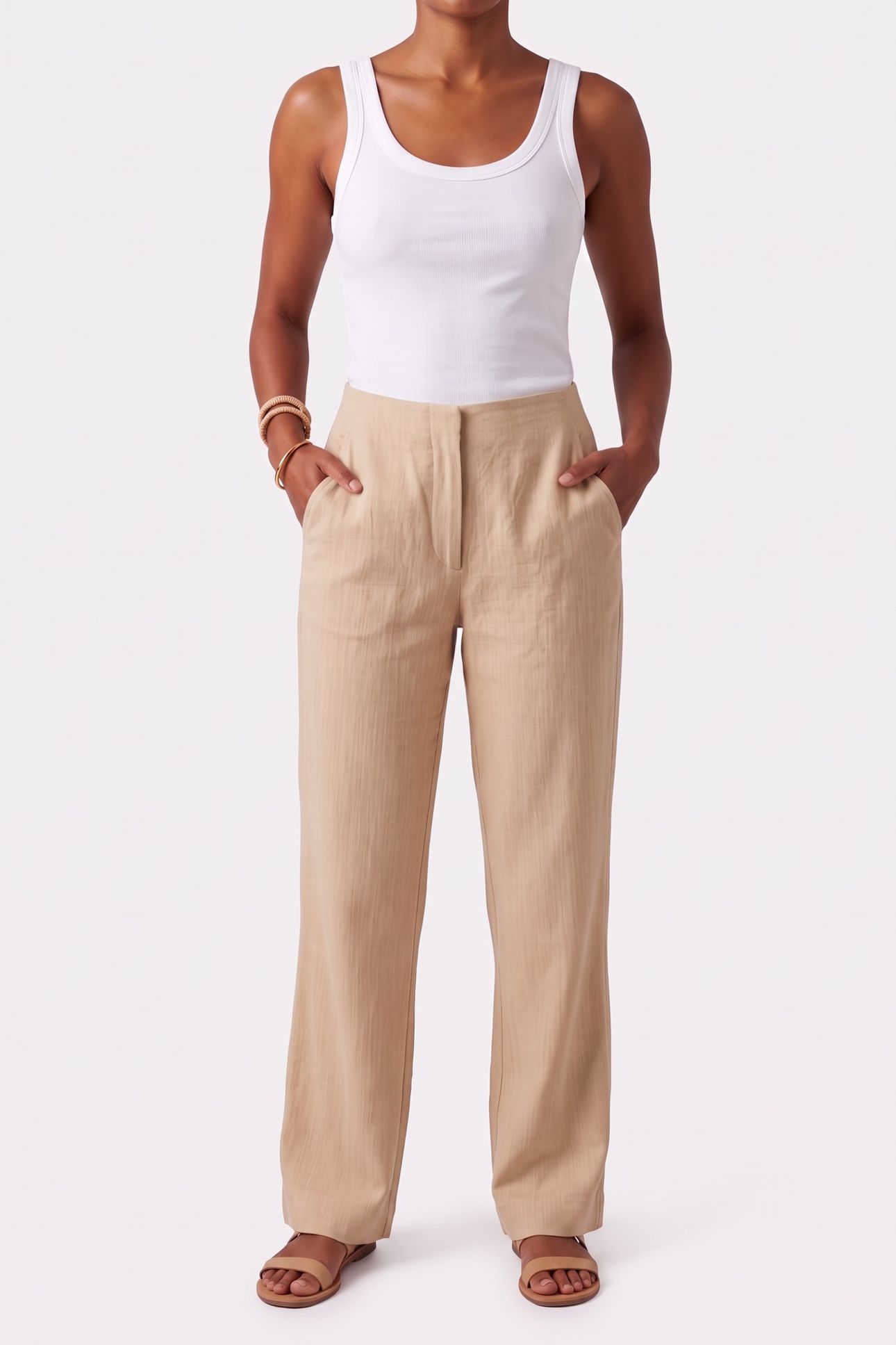 EANDRA TROUSERS YELLOW 1