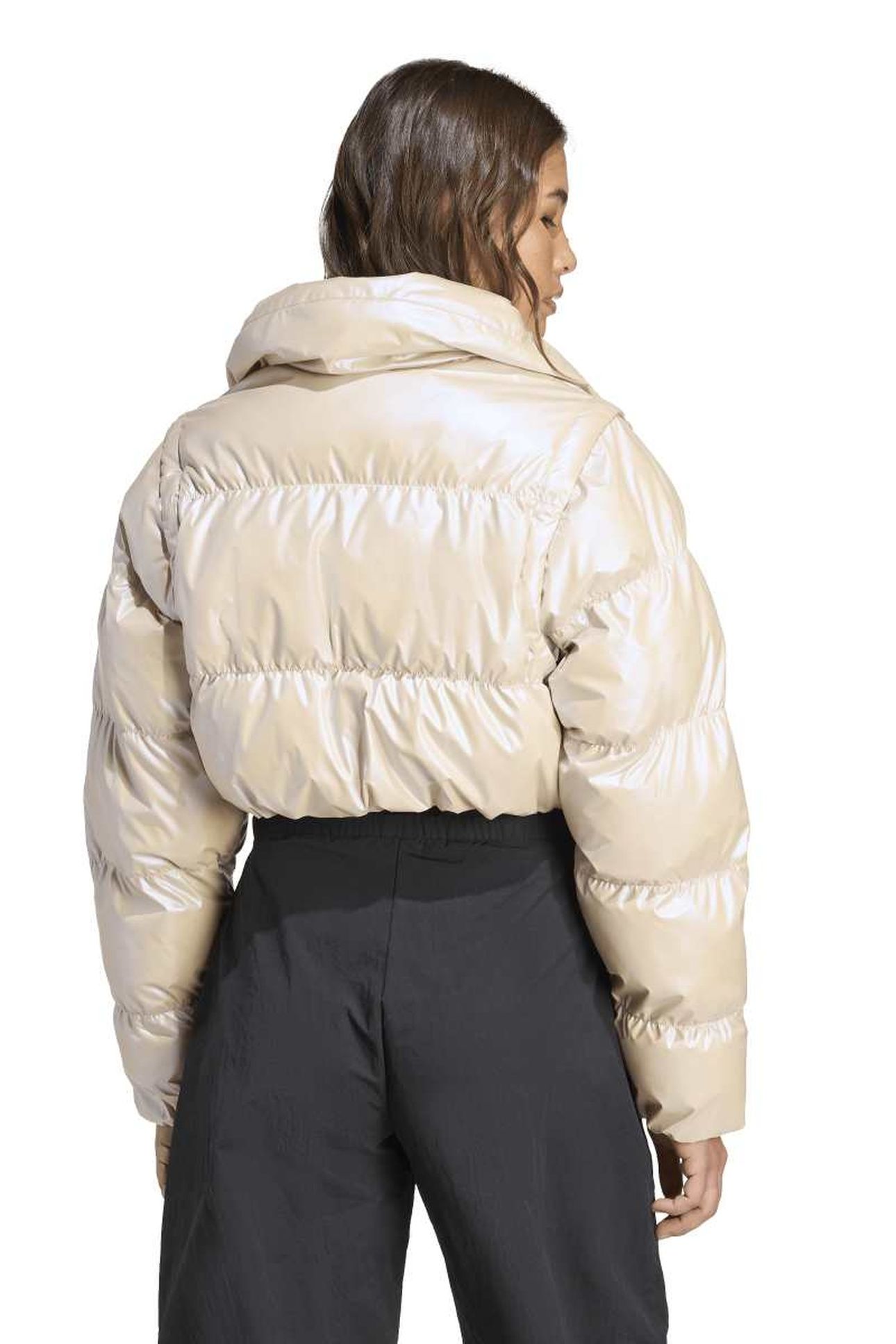 ESSENTIAL GLOSSY PUFFER STONE KHAKI 2