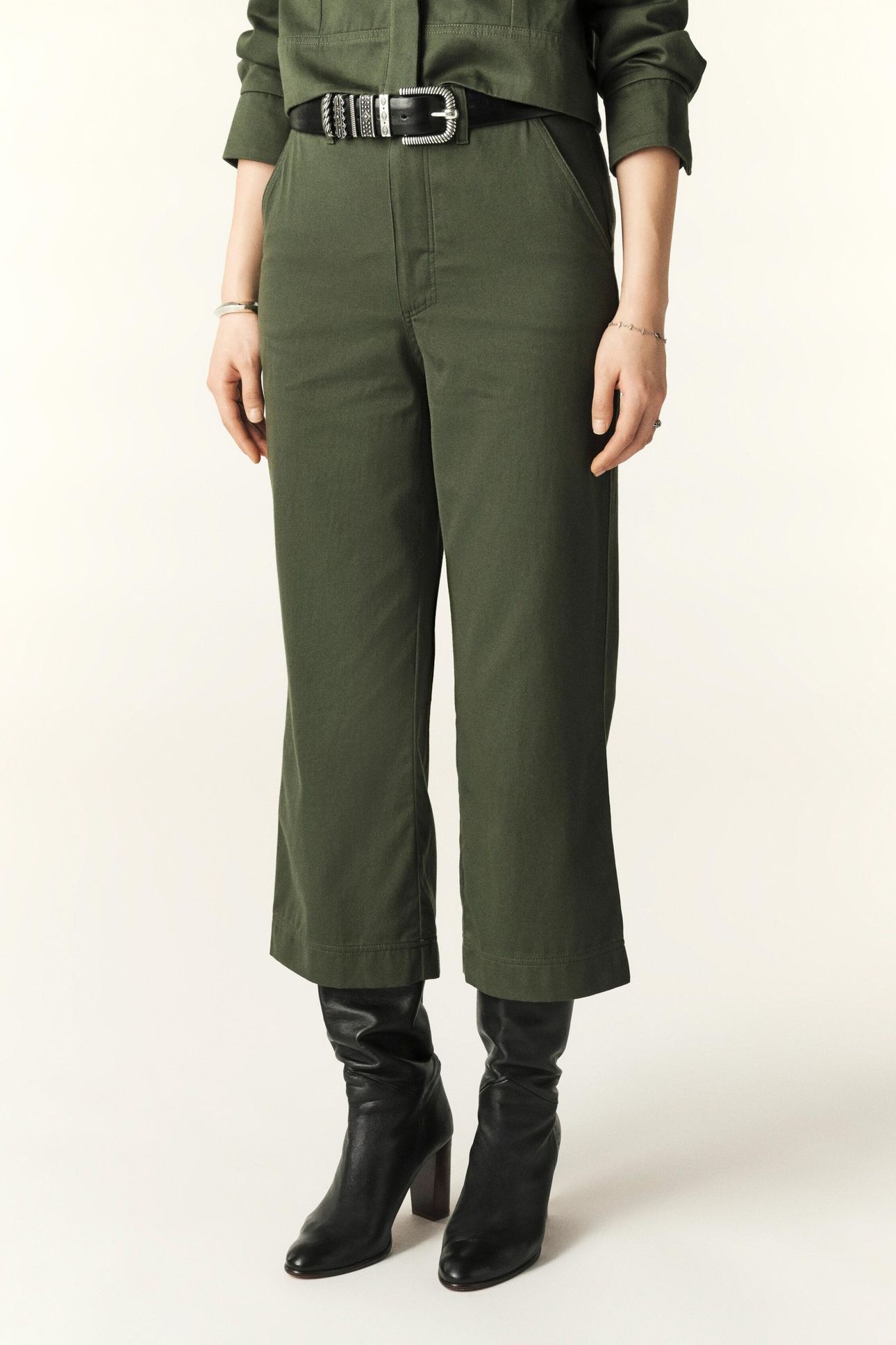 WIDE TROUSERS KAKI 2