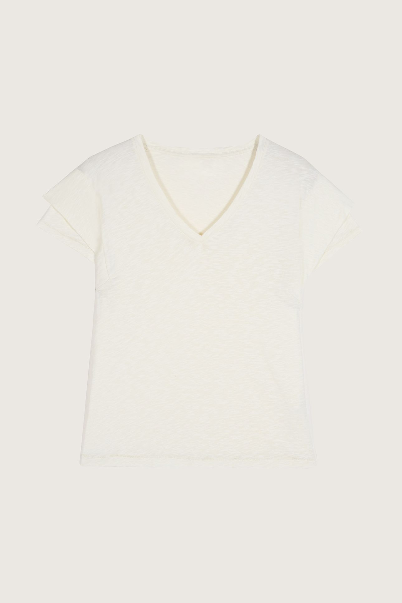 SHORT SLEEVES TEE ECRU 2