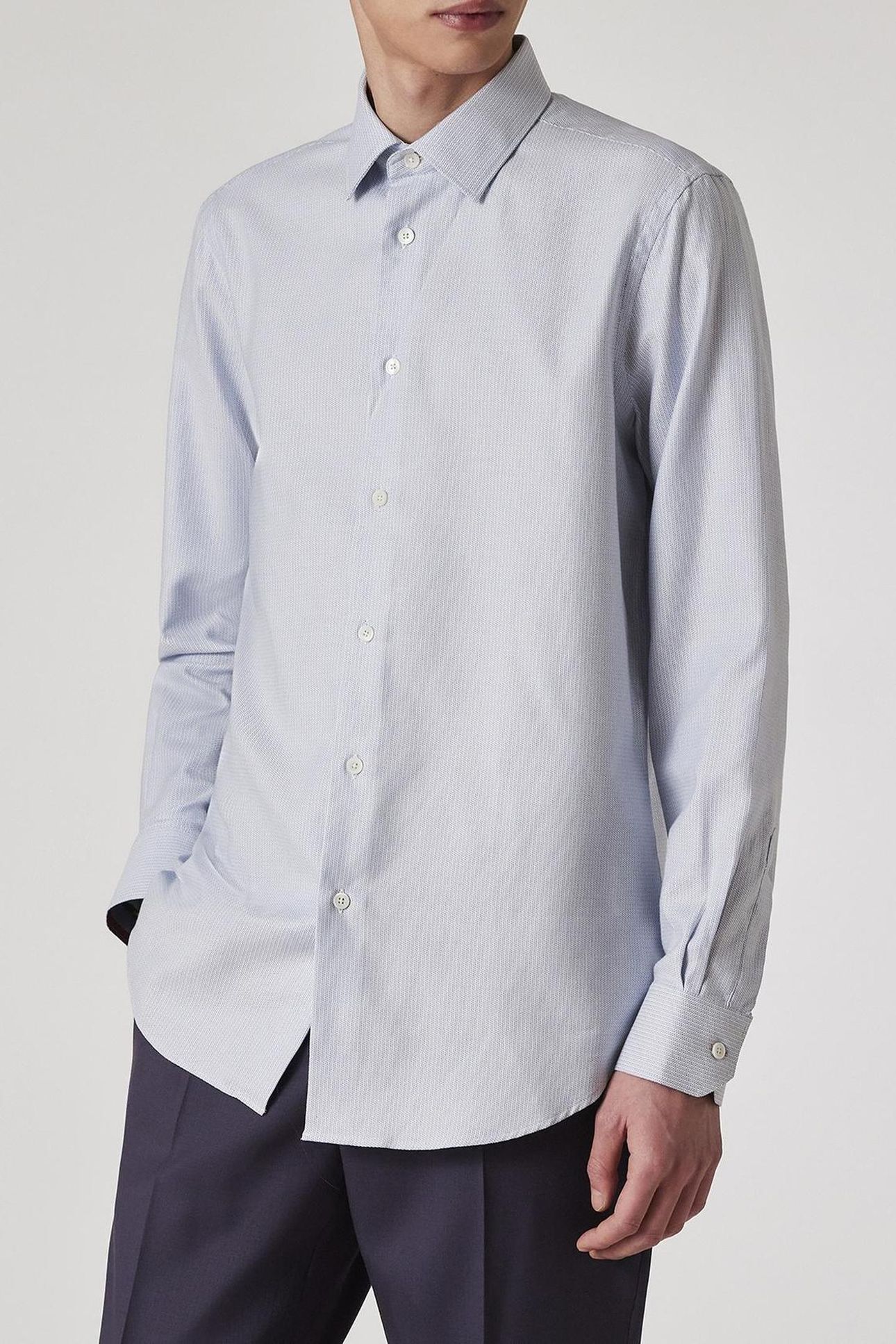 MENS S/C TAILORED FIT SHIRT TURQUOISE 1