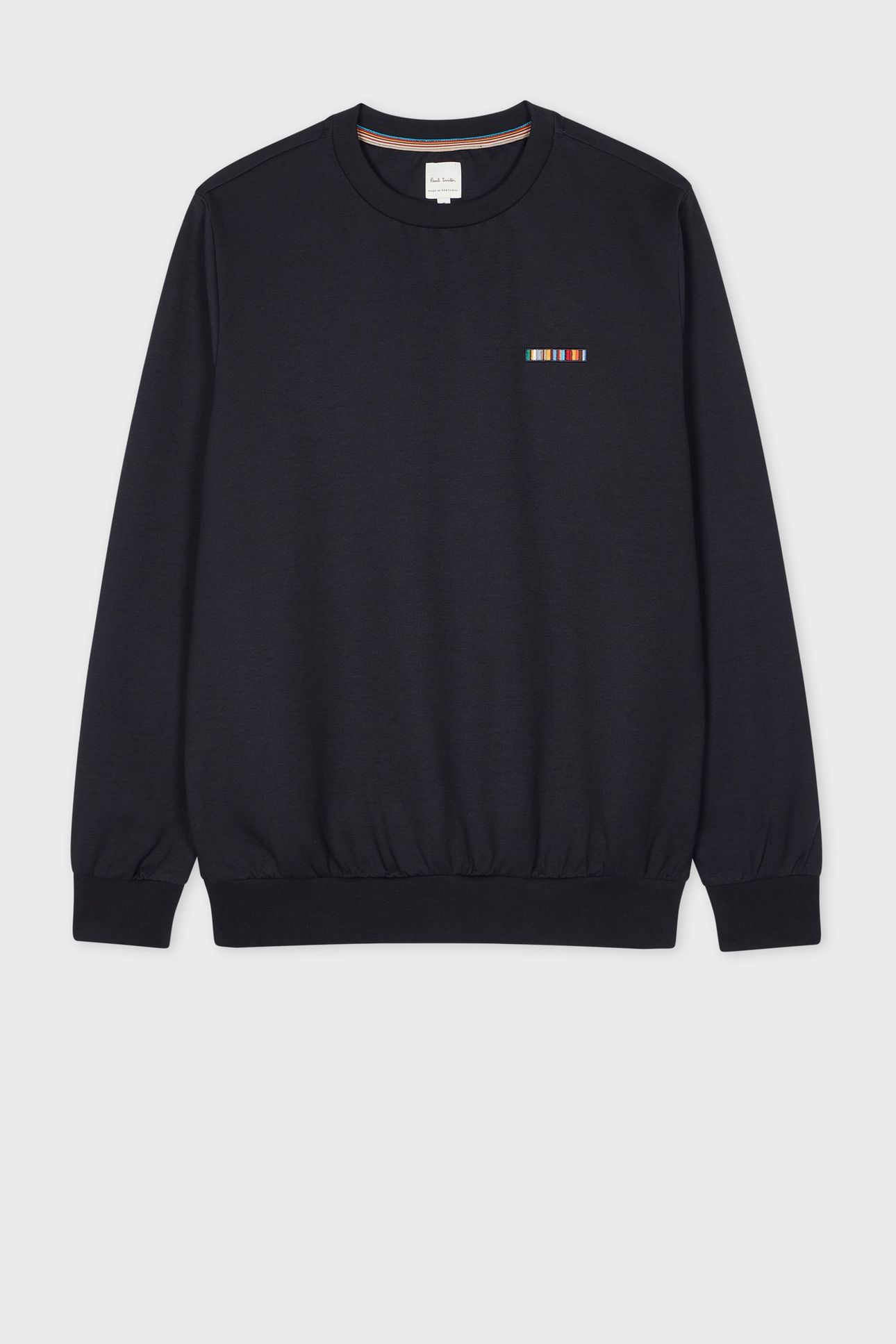 MENS SWEATSHIRT WITH CHEST EMBROIDERY VERY DARK NAVY 4