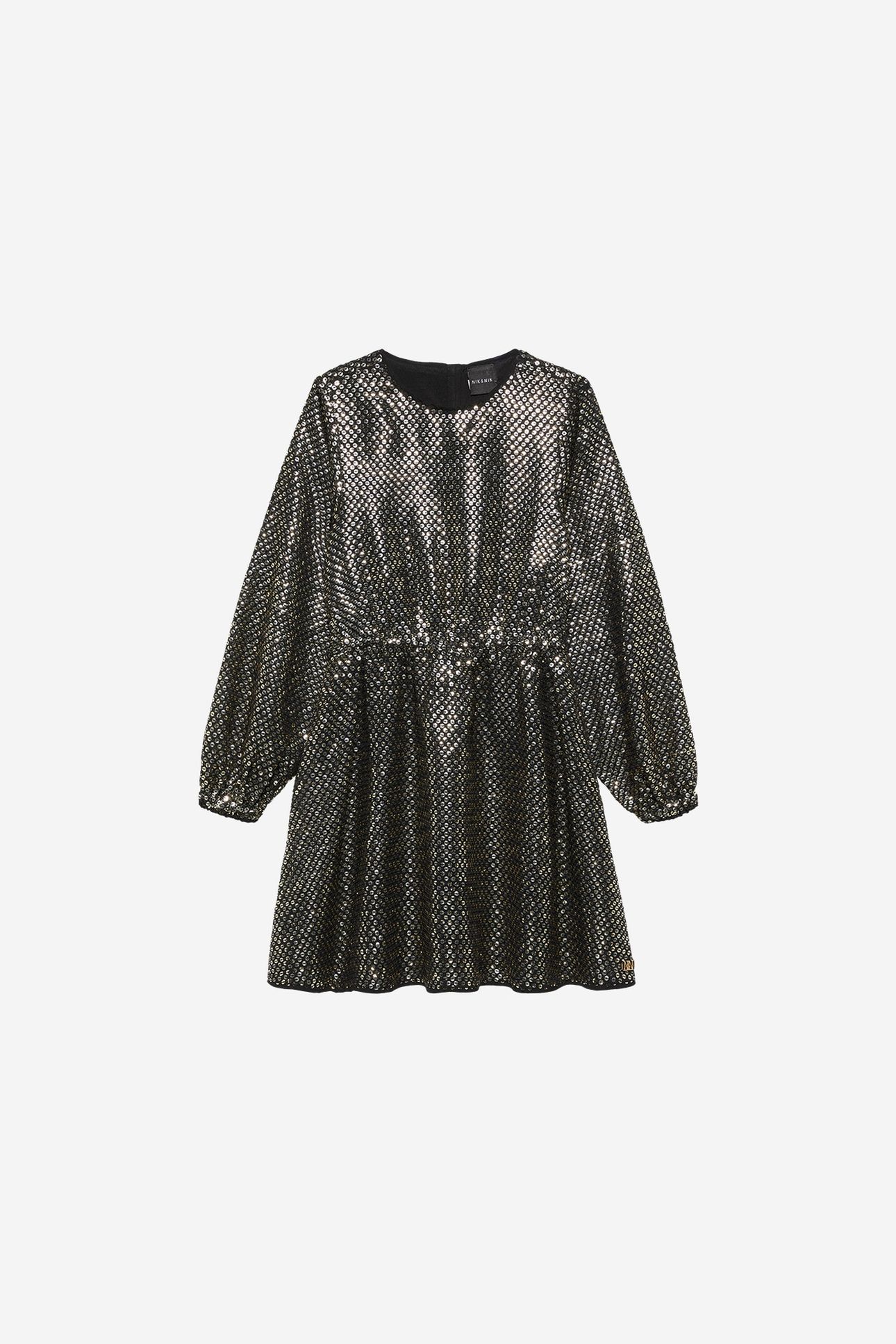 NIEN DRESS BLACK/CHAMPAGNE 2
