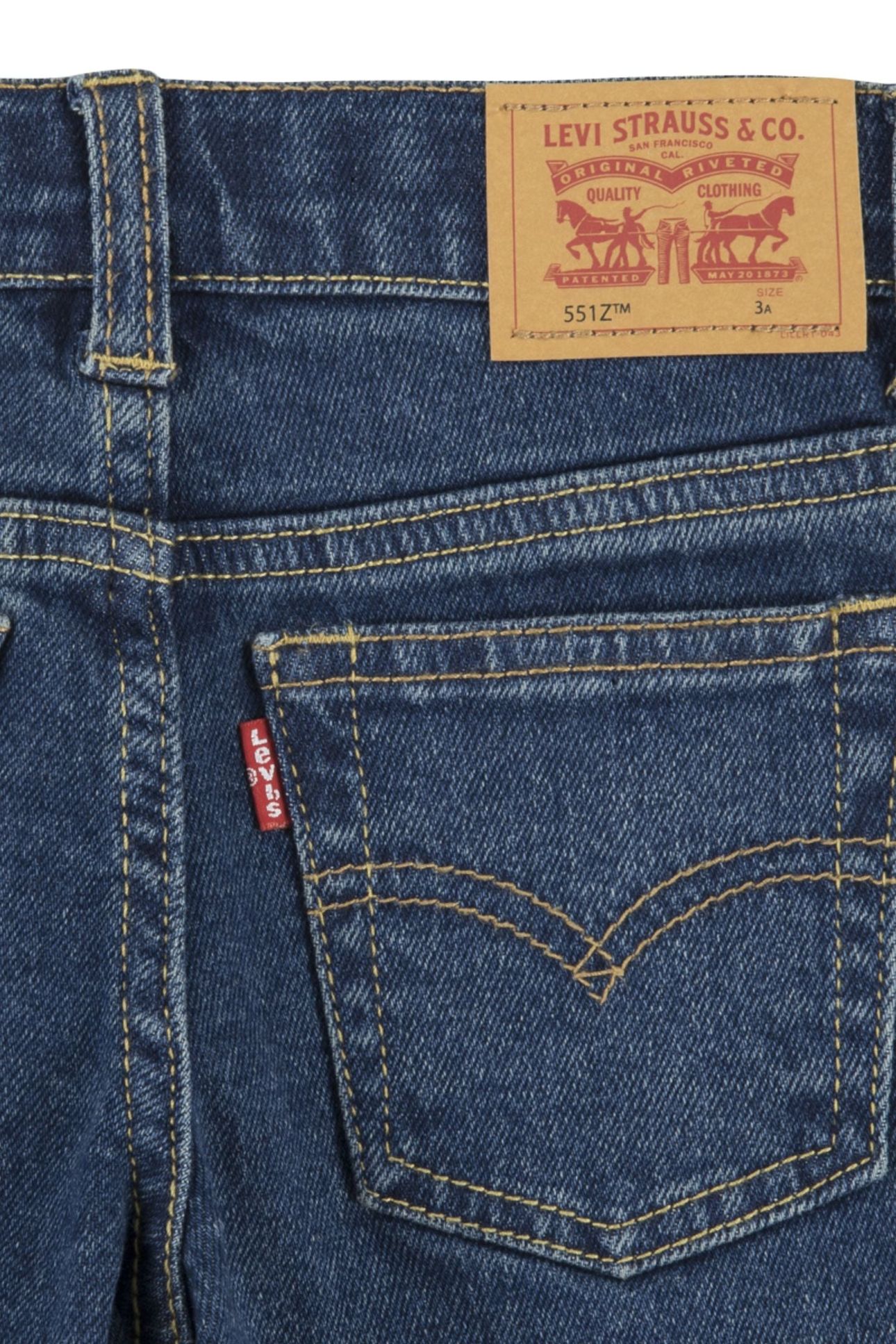 BOYS 551Z AUTHENTIC STRAIGHT JEANS GARLAND 3