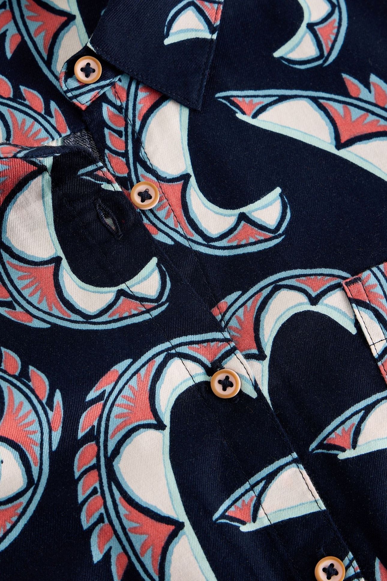 MAPLE SHIRT NAVY PRINT 5