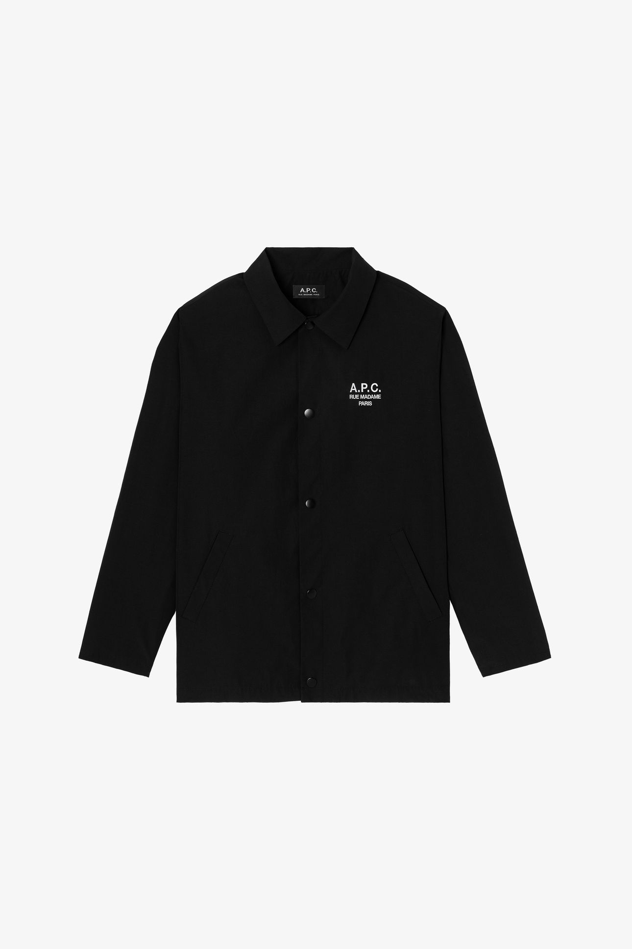 UNISEX JACKET WITH SNAP BUTTONS BLACK 2