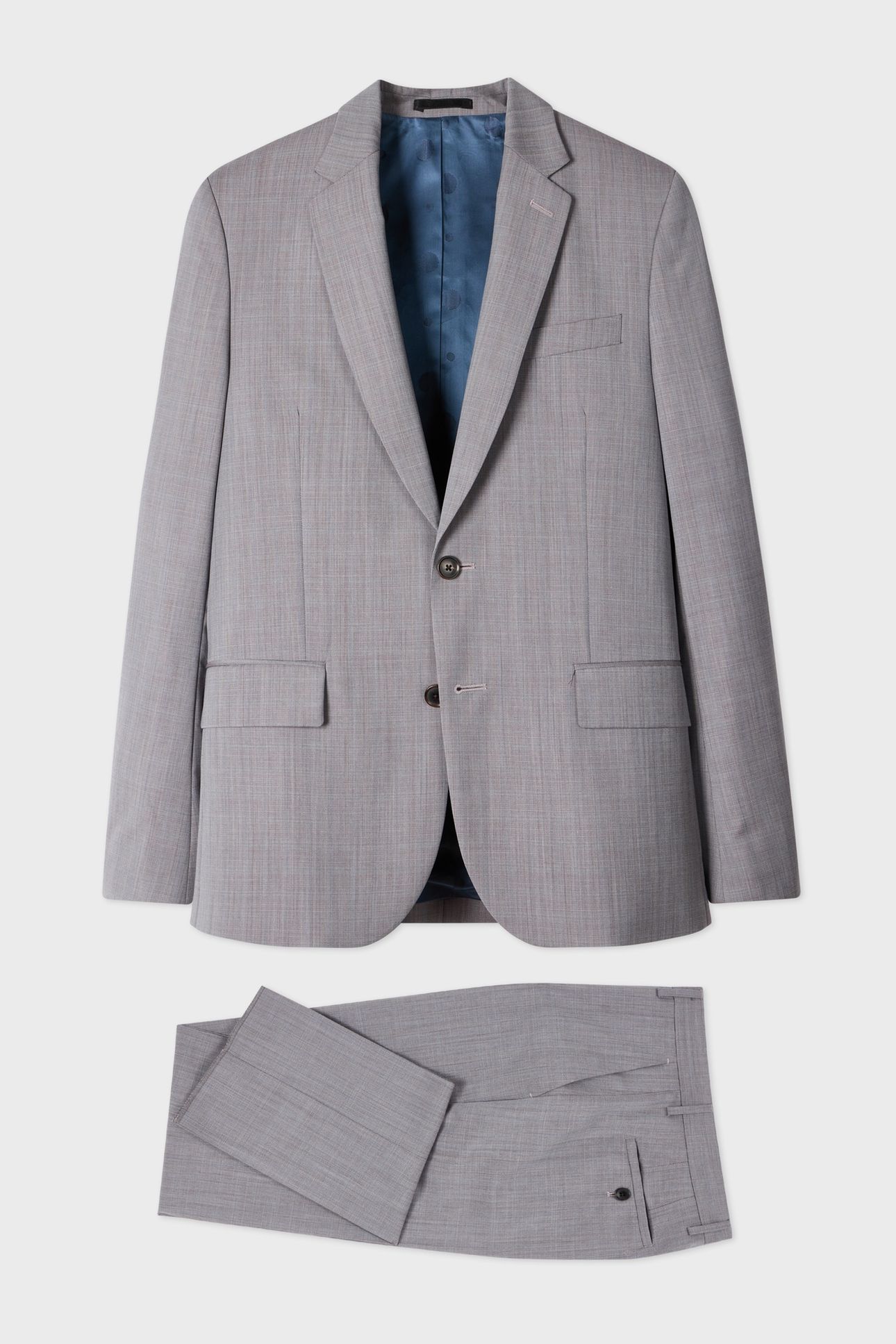 MENS TAILORED FIT 2 BUTTON SUIT TAUPE 1