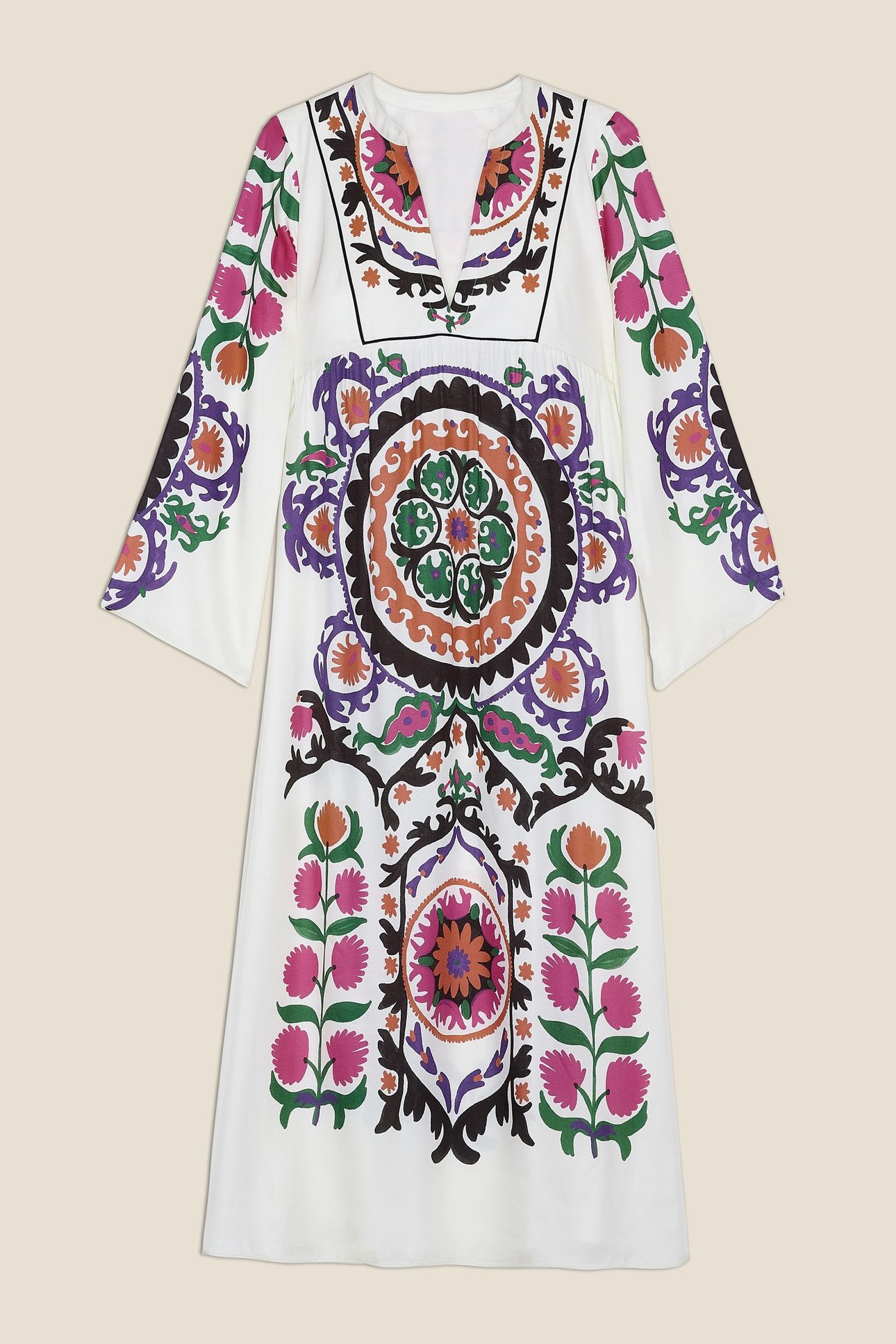 MID-LENGTH DRESS ECRU 3