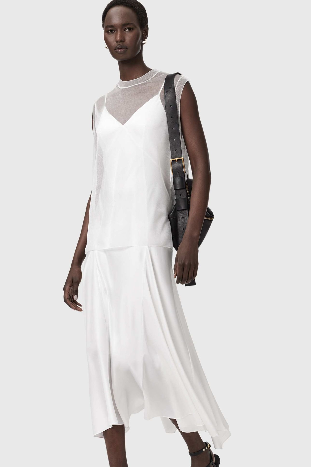 AVA DRESS CHALK WHITE 6