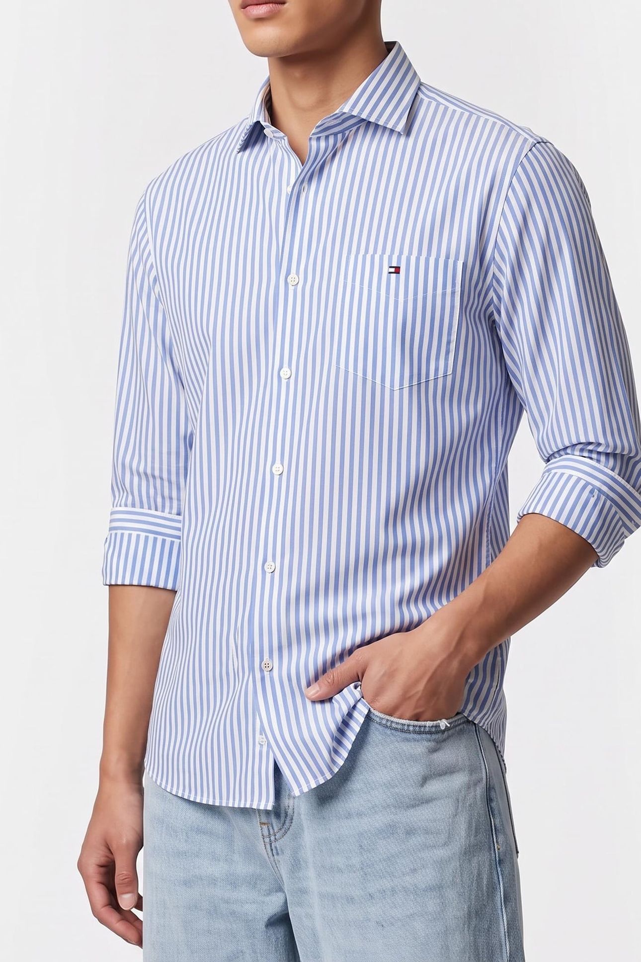 CL BENGAL STRIPE SHIRT REGAL BLUE/WHITE 1