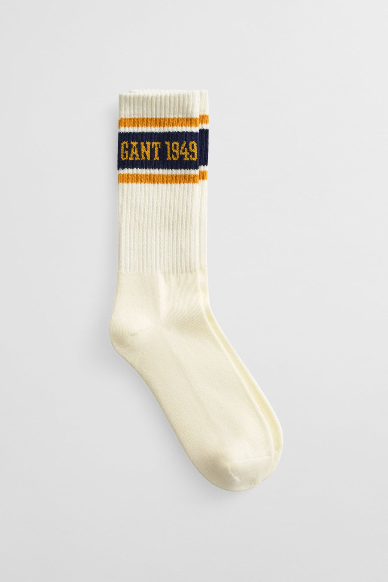 LOGO STRIPE SPORT SOCKS CREAM 1
