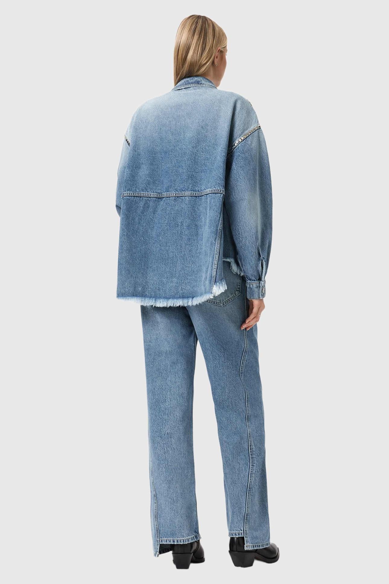 FRANKIE STUD JEAN VINTAGE INDIGO 7